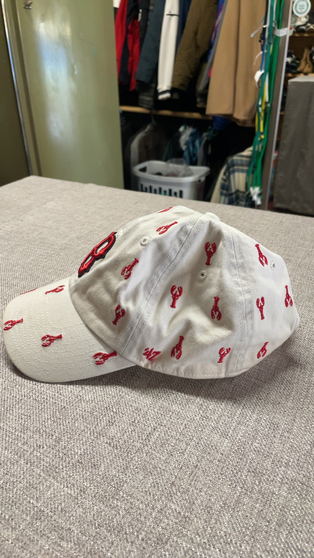 47 Brand Women White & Red Fenway Park Boston Red Sox Baseball Cap 100% Cotton image 8