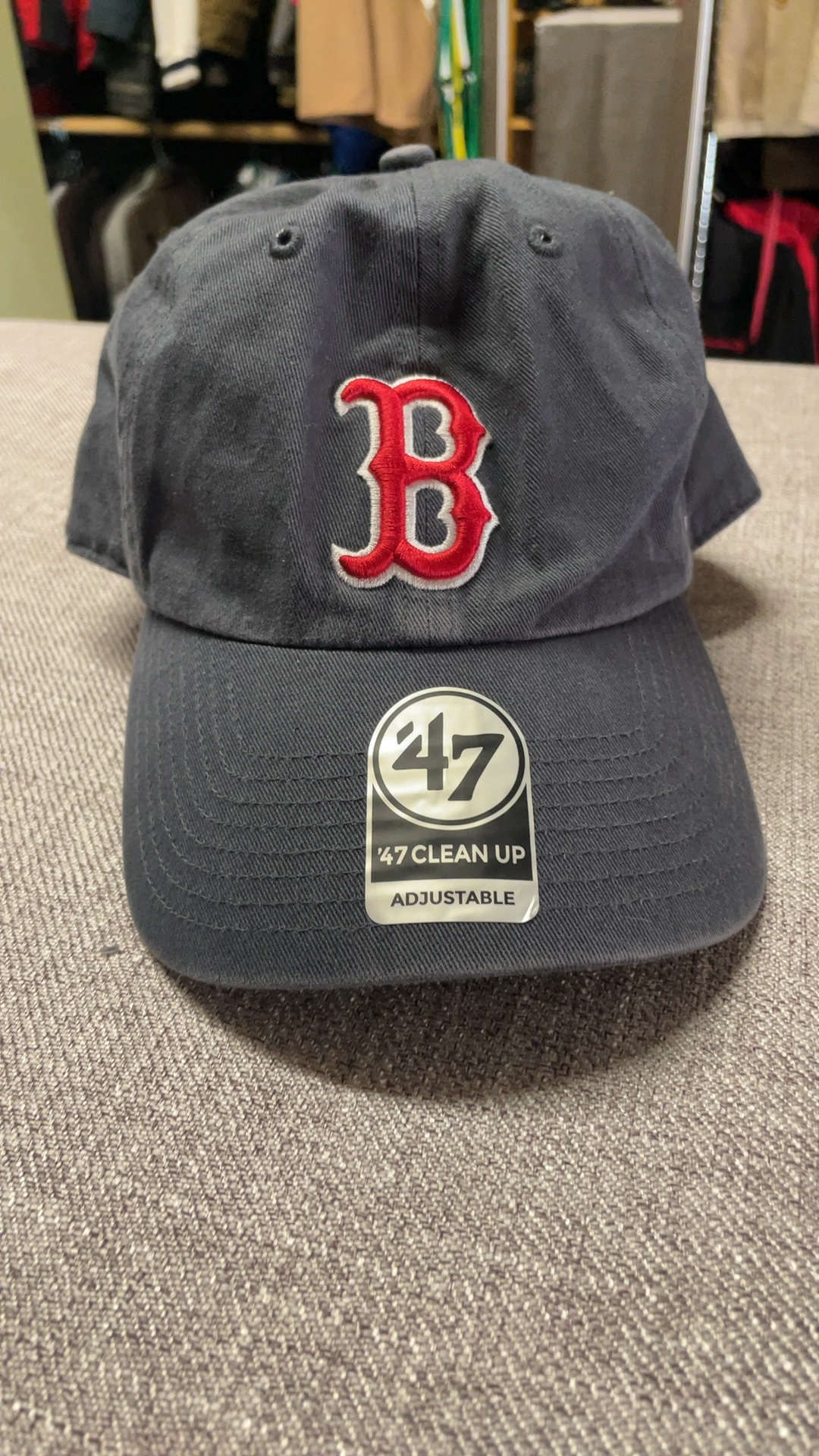47 Brand Fenway Park Collection Boston Red Sox Black Adjustable Cotton Hat OSFA