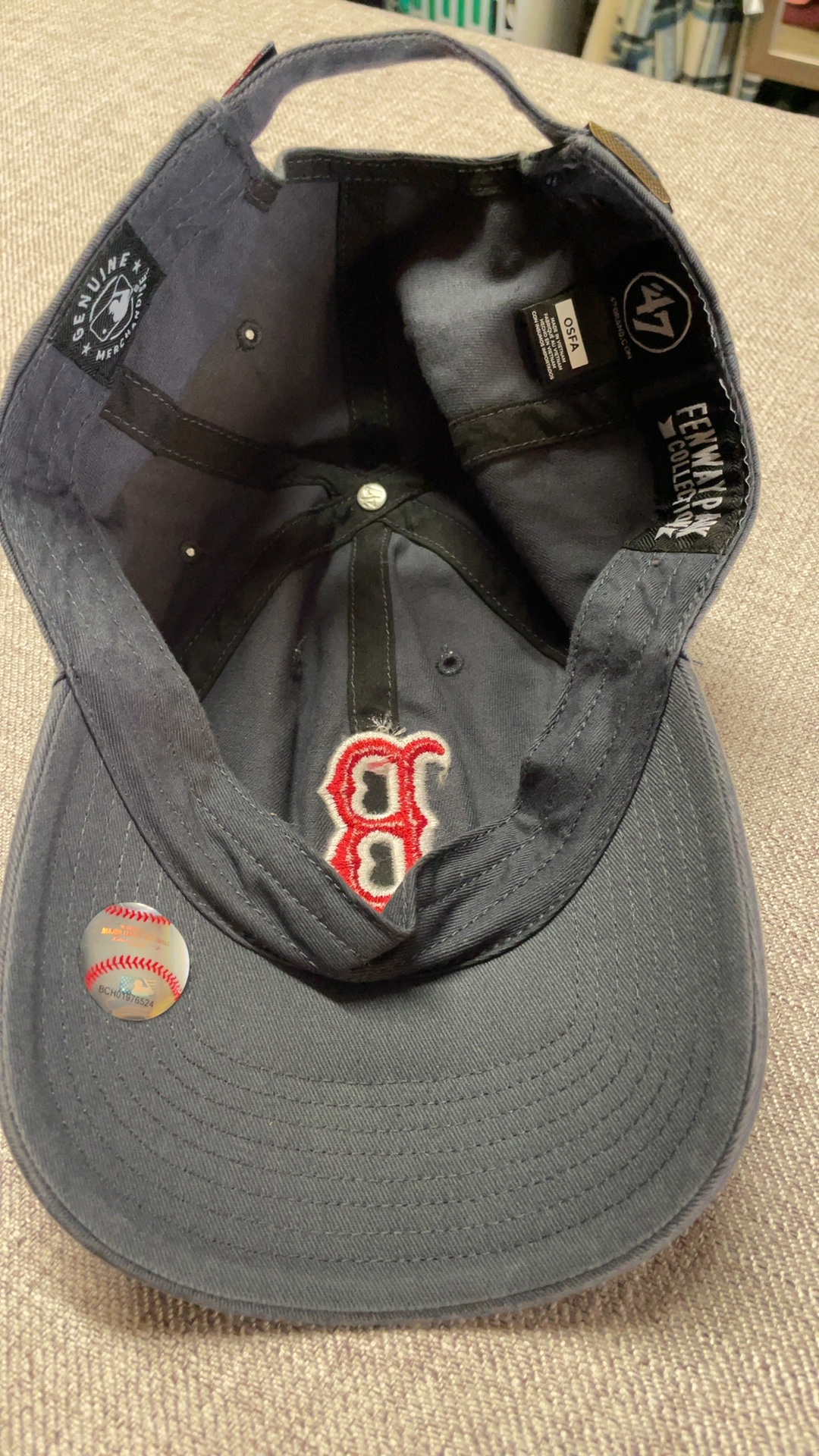 47 Brand Fenway Park Collection Boston Red Sox Black Adjustable Cotton Hat OSFA image 5