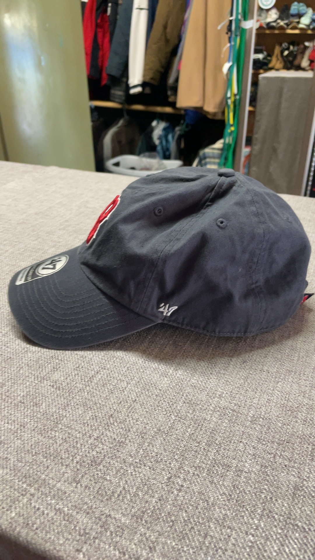 47 Brand Fenway Park Collection Boston Red Sox Black Adjustable Cotton Hat OSFA image 9