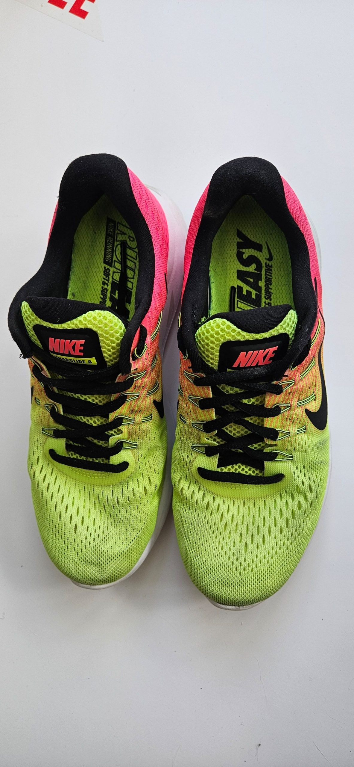 Nike Pink & Yellow Running Shoes US 7.5 UK 5