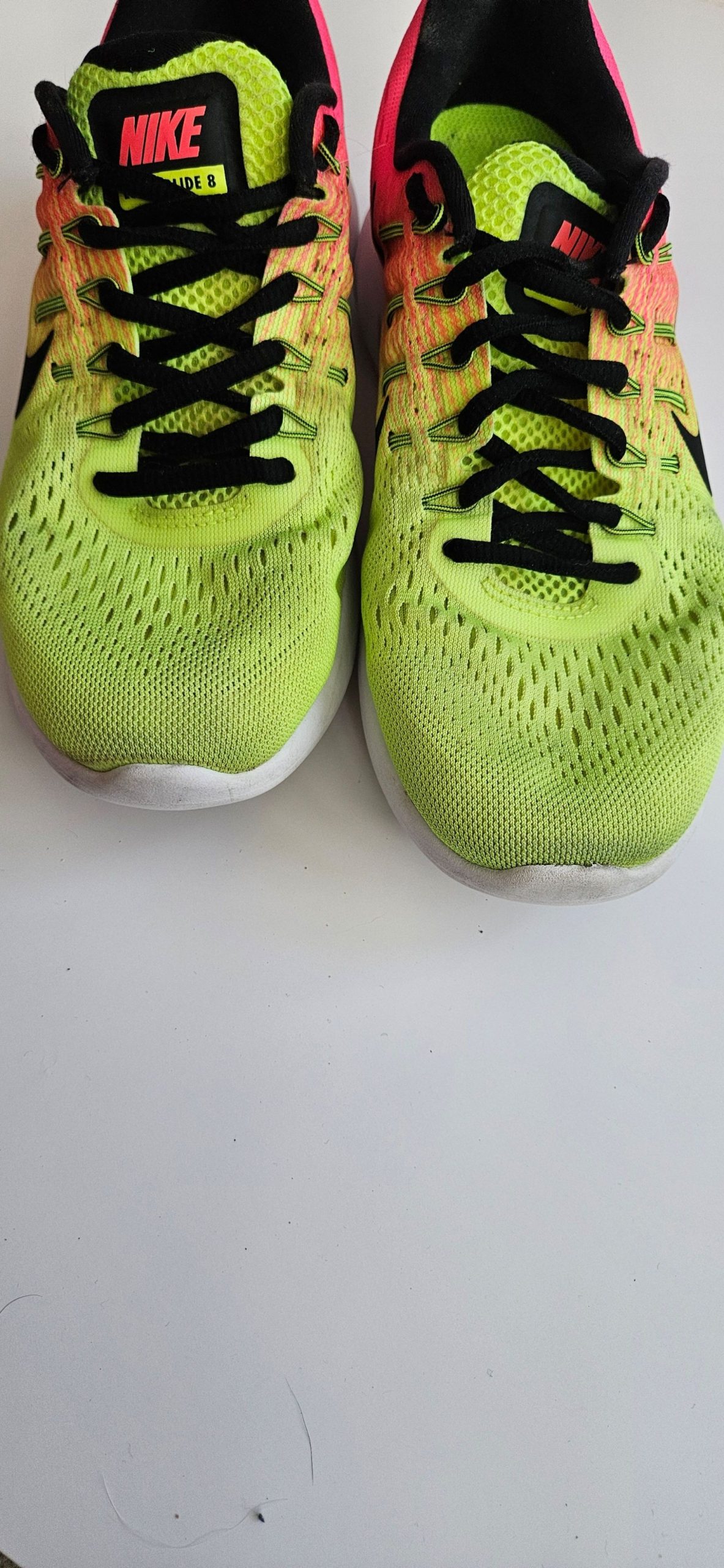 Nike Pink & Yellow Running Shoes US 7.5 UK 5 image 6