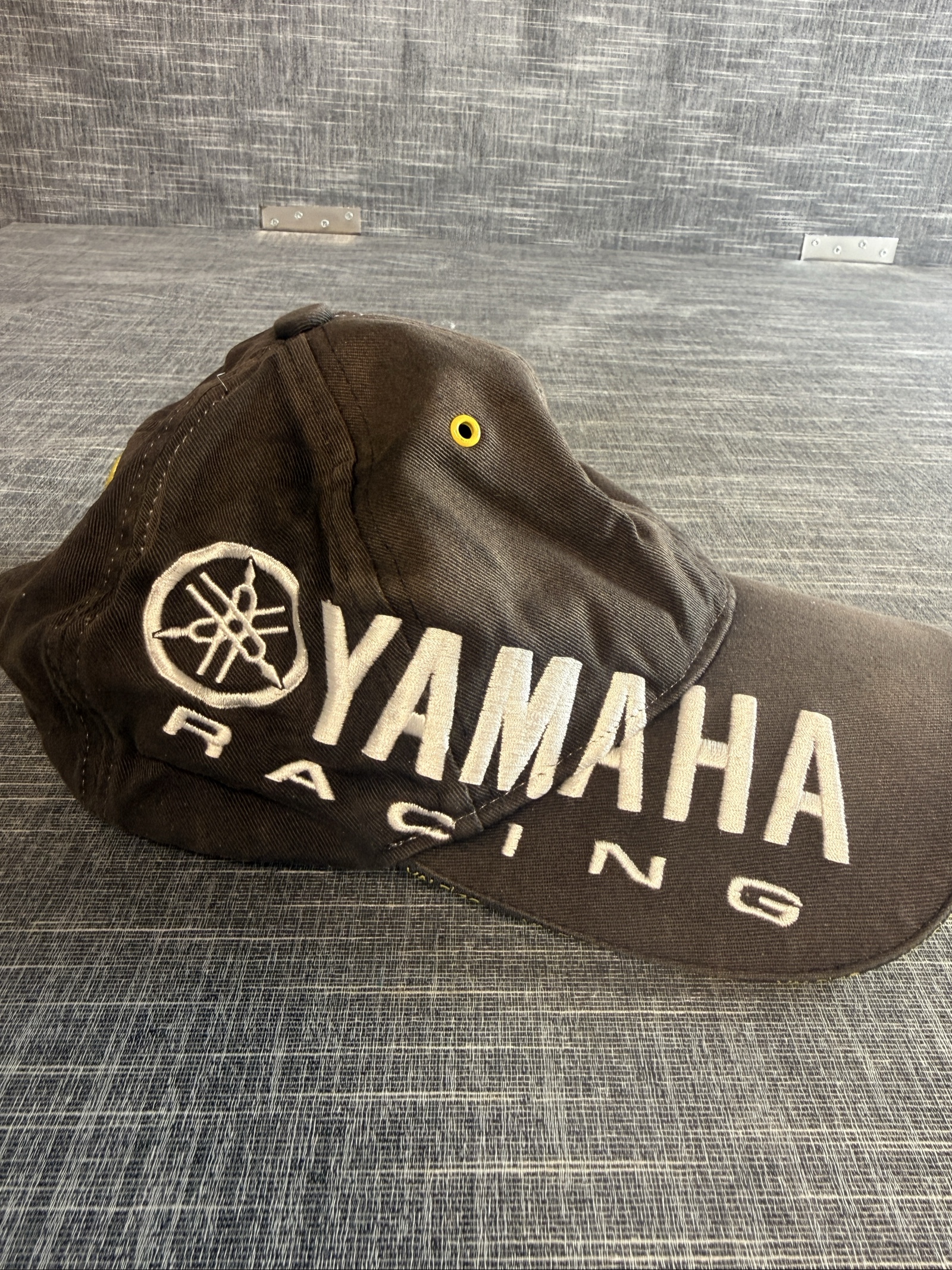 Yamaha Valentino Rossi Racing Embroidered Baseball Cap Black Yellow One Size image 2