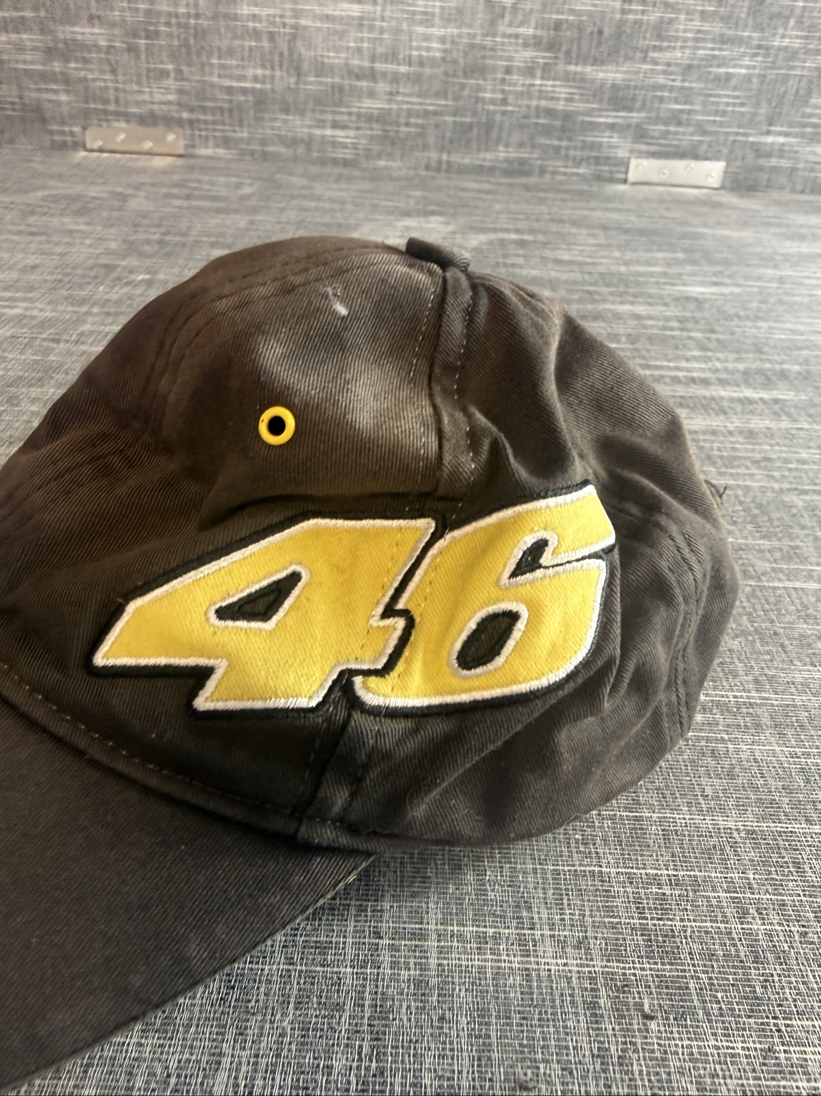 Yamaha Valentino Rossi Racing Embroidered Baseball Cap Black Yellow One Size image 3