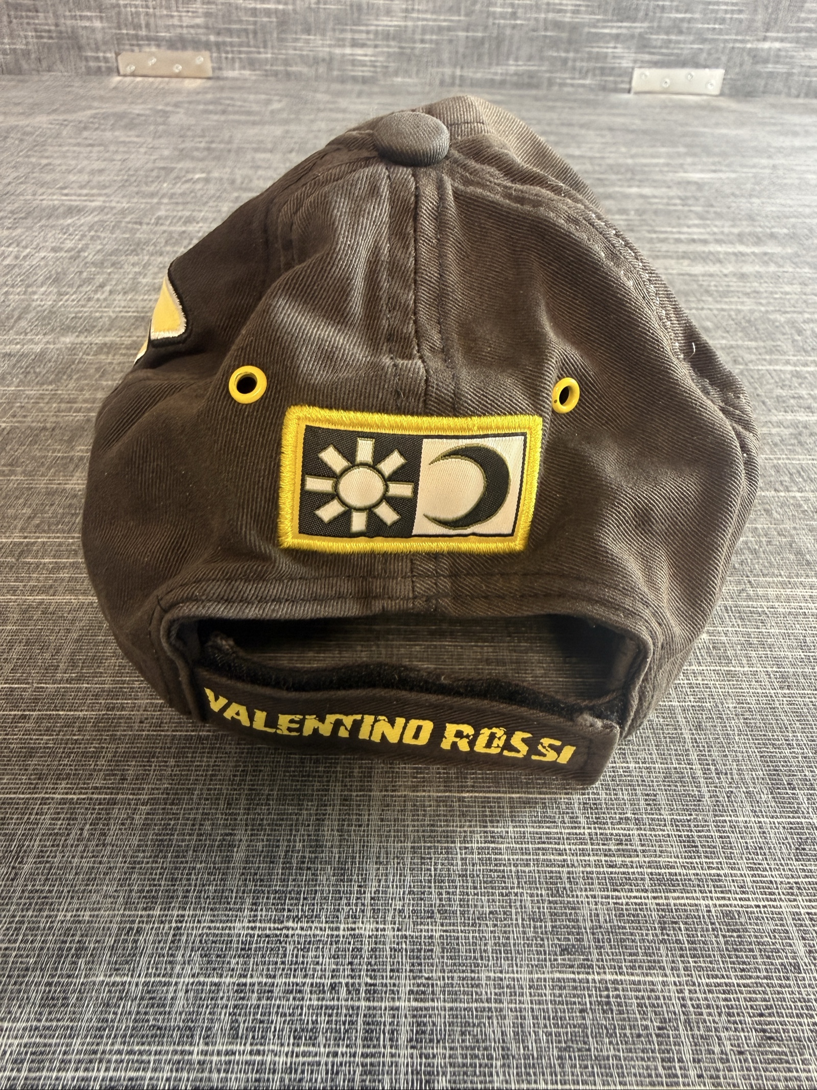 Yamaha Valentino Rossi Racing Embroidered Baseball Cap Black Yellow One Size image 4
