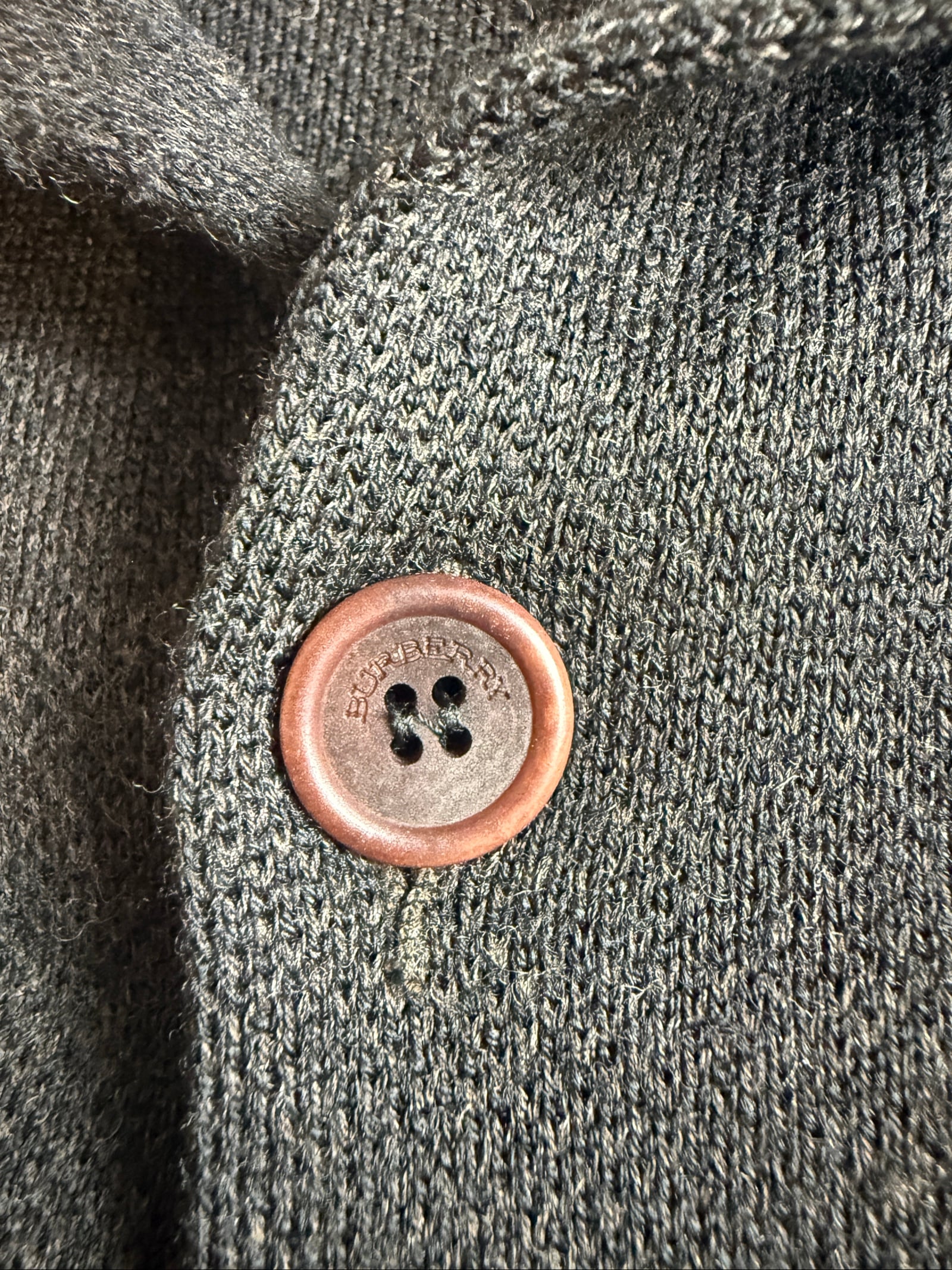 Burberry London Women’s Button Cardigan Wool Blend Size 12 Black image 4