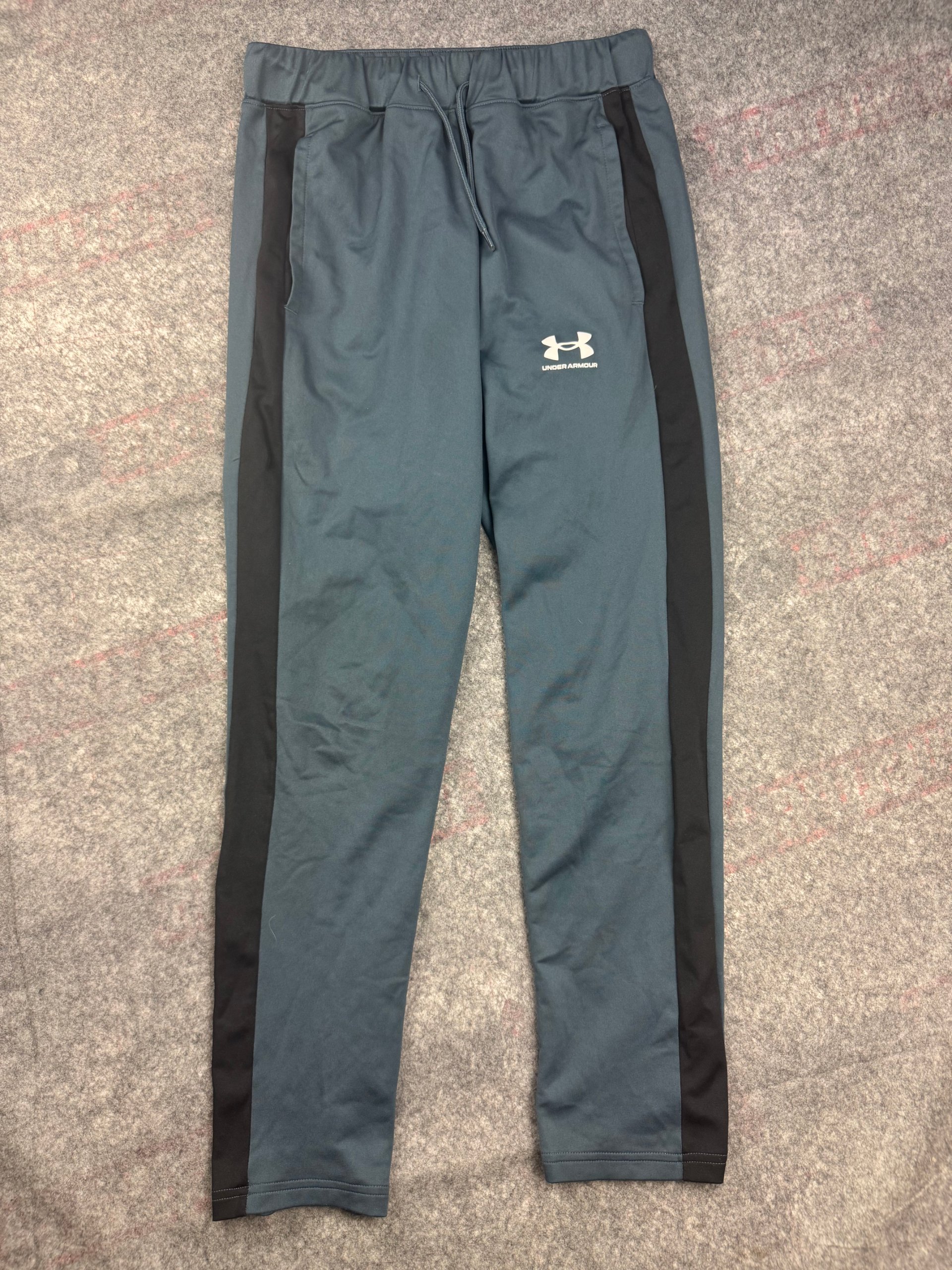 Under Armour Slate Blue & Black Jogger Tracksuit Bottoms Men’s M
