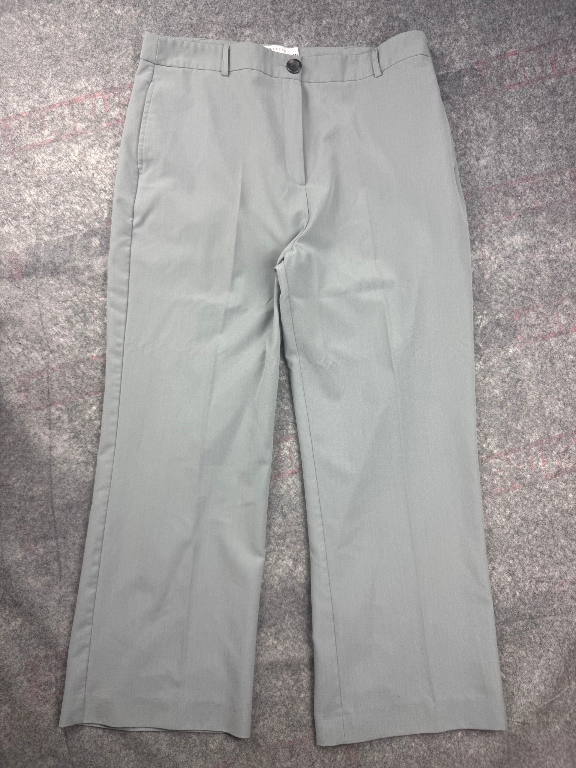 ASOS Grey Tailored Straight Leg Trousers UK 16 / EU 44
