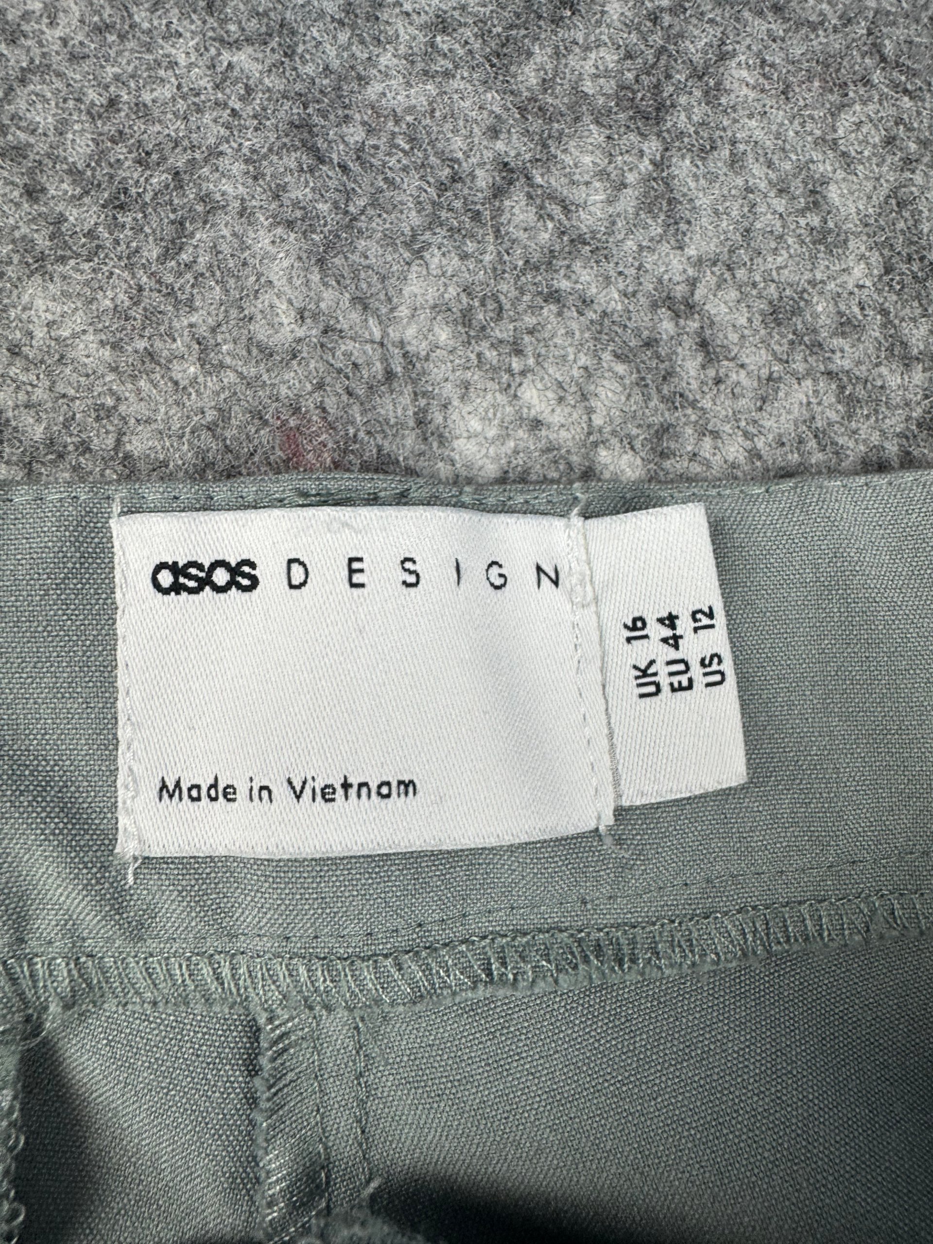 ASOS Grey Tailored Straight Leg Trousers UK 16 / EU 44 image 3