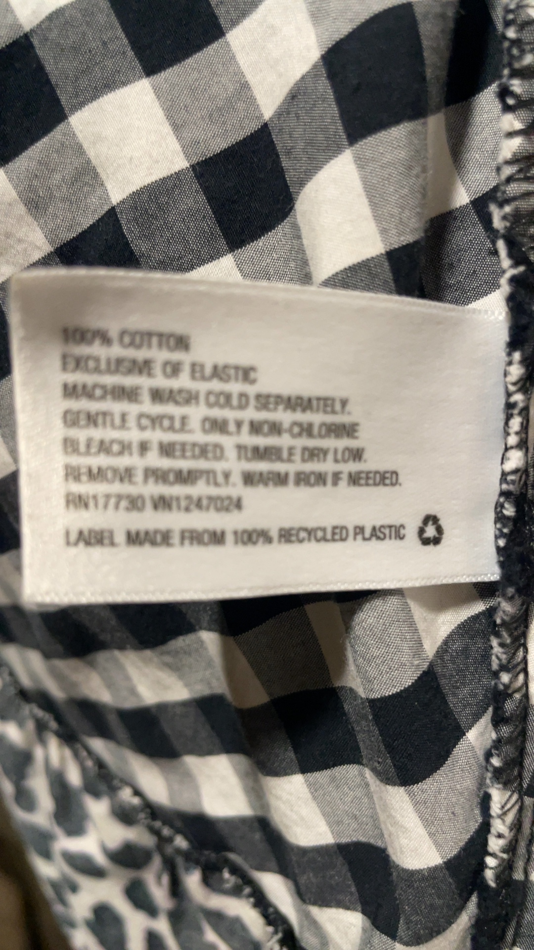 Sandy Liang Black & White Patchwork Cotton Dress Large image 3