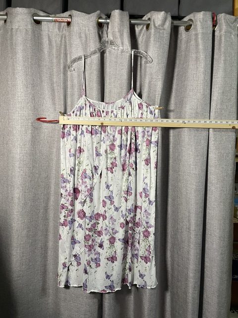 XXL White & Purple Floral Butterfly Maxi Dress with Purple Top image 8