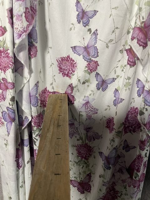 XXL White & Purple Floral Butterfly Maxi Dress with Purple Top image 9