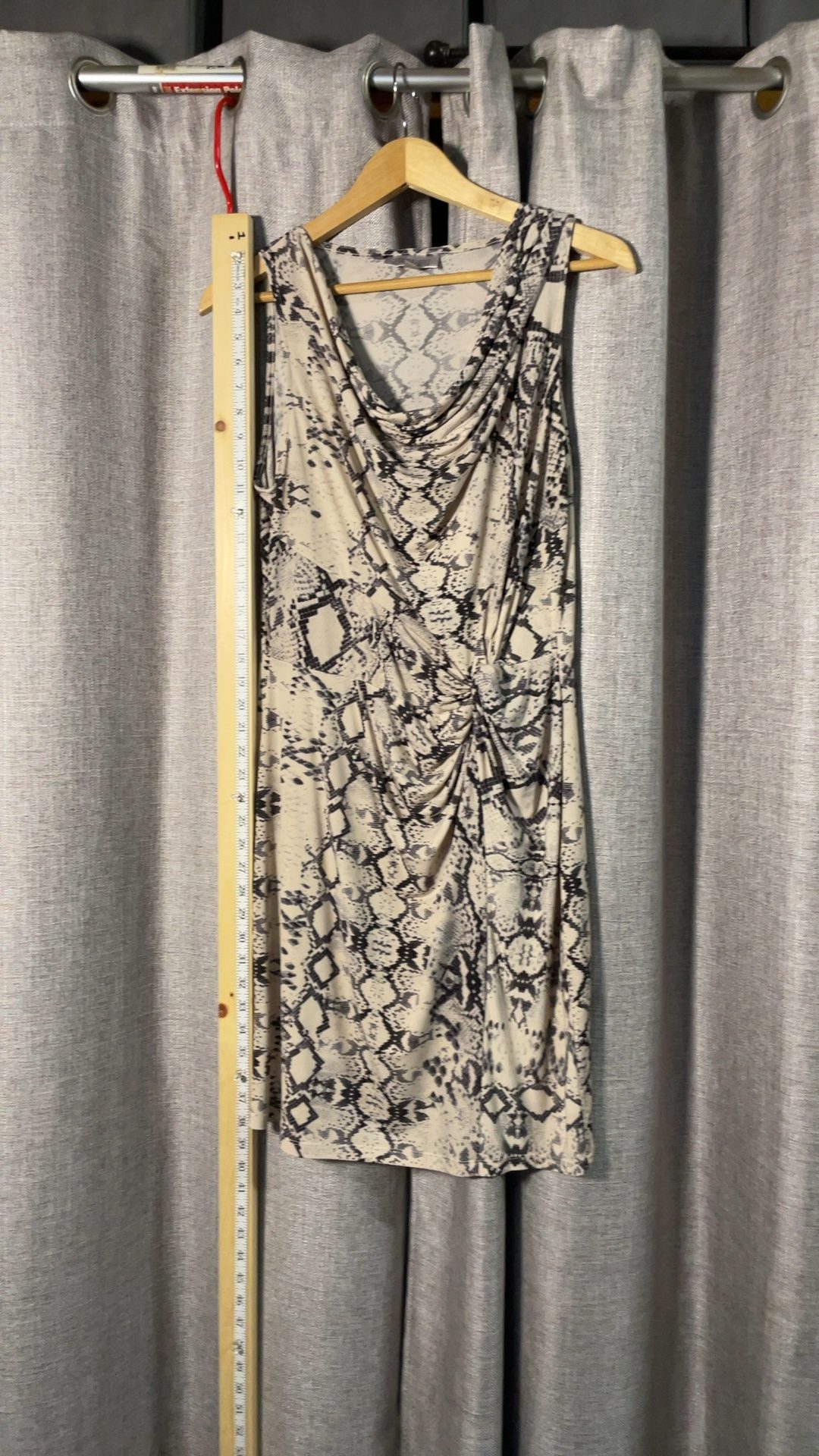 Jennifer Lopez Women's Beige & Black Snake Print Sleeveless Top Large image 6