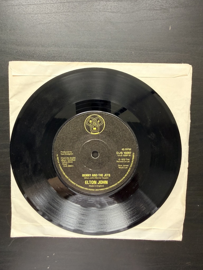 Elton John Vinyl 7" Single Candle In The Wind & Benny And The Jets image 2