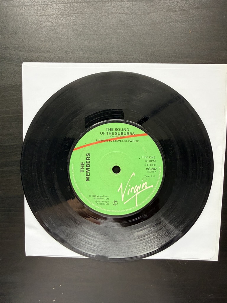 The Members Vinyl Record The Sound Of The Suburbs & Handling The Big Jets 7" single 45RPM