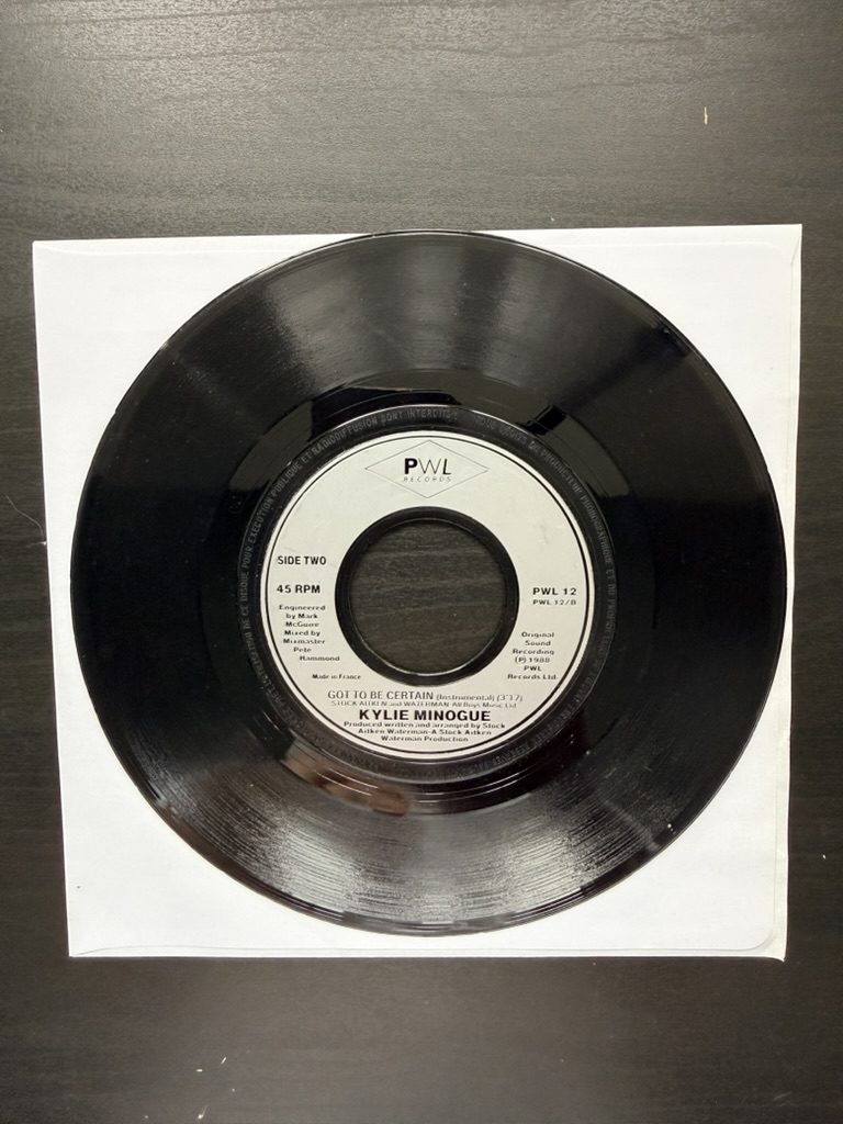 Kylie Minogue Vinyl 7 inch Single Got To Be Certain 45 RPM image 2