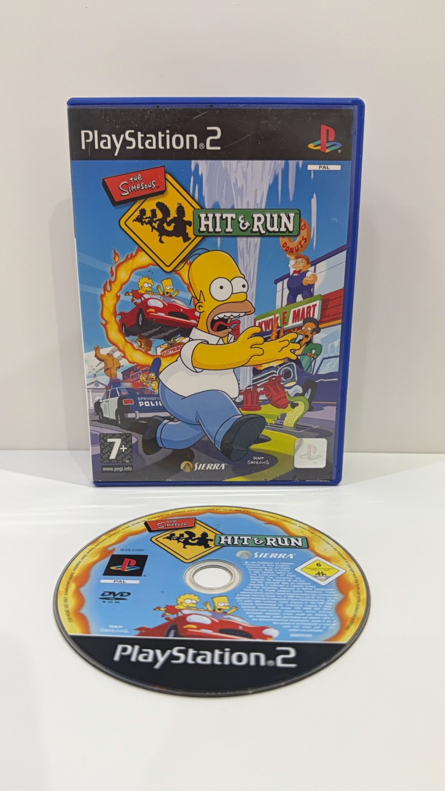 The Simpsons Hit & Run Sony PlayStation 2 PS2 No Manual PAL UK