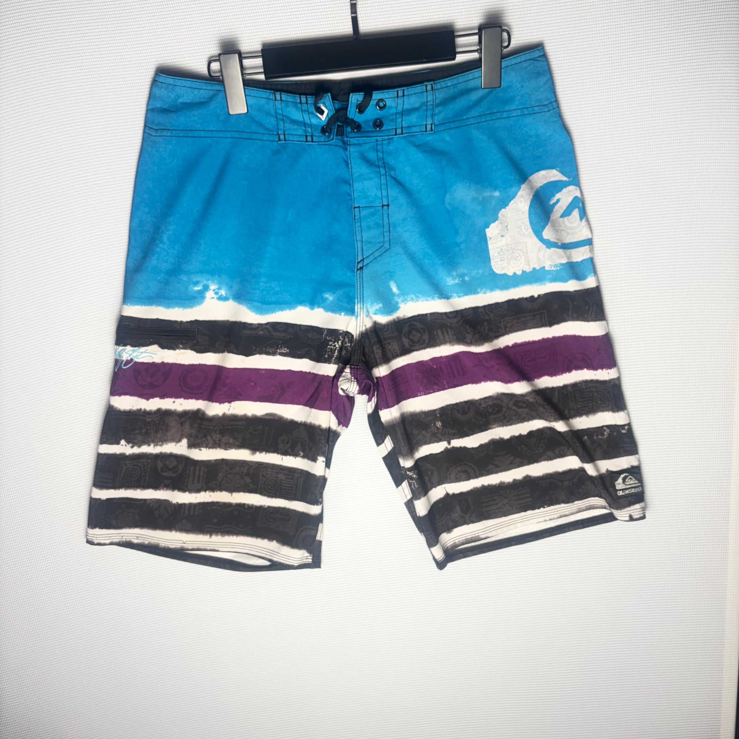 Quiksilver Kelly Slater Board Shorts Blue Purple Men's W32 Surf Streetwear image 2