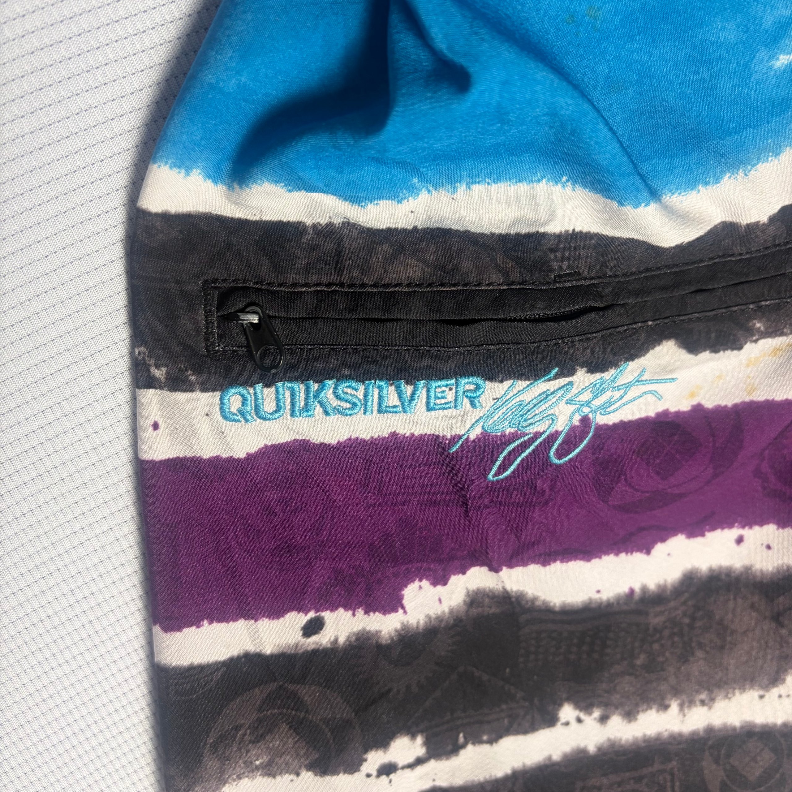 Quiksilver Kelly Slater Board Shorts Blue Purple Men's W32 Surf Streetwear image 3