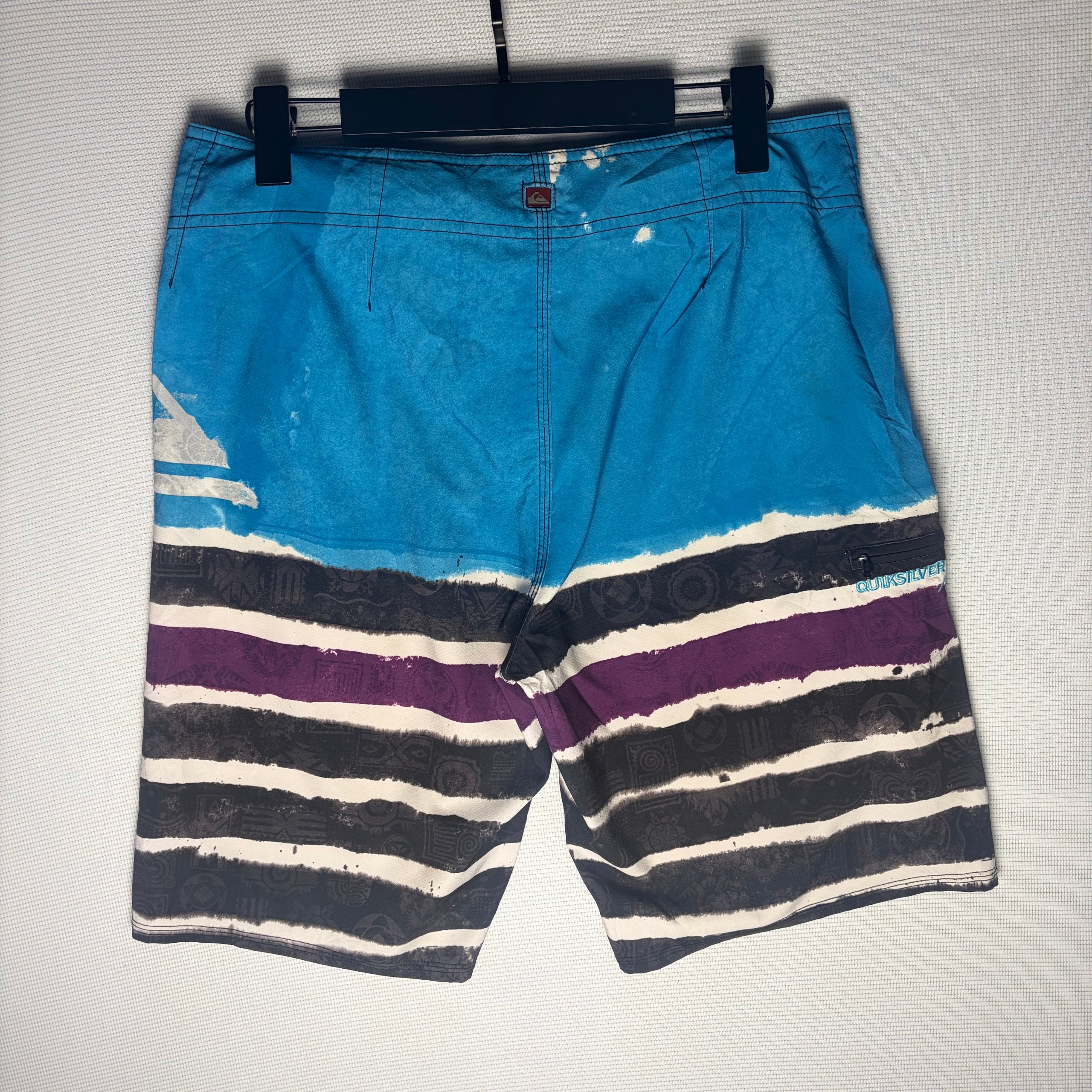 Quiksilver Kelly Slater Board Shorts Blue Purple Men's W32 Surf Streetwear image 7