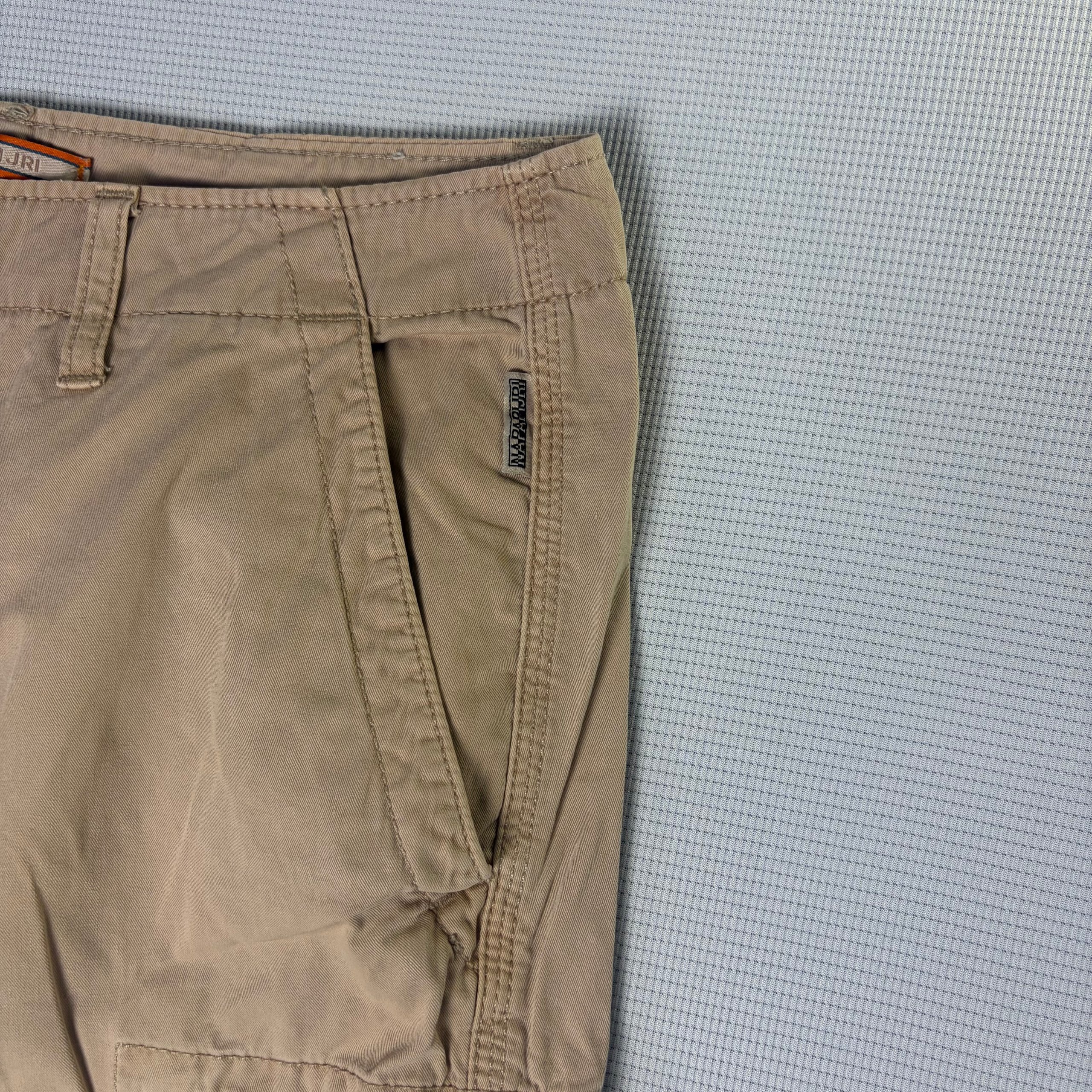 Napapijri Cargo Shorts Beige Men's W30 Workwear Utility image 3