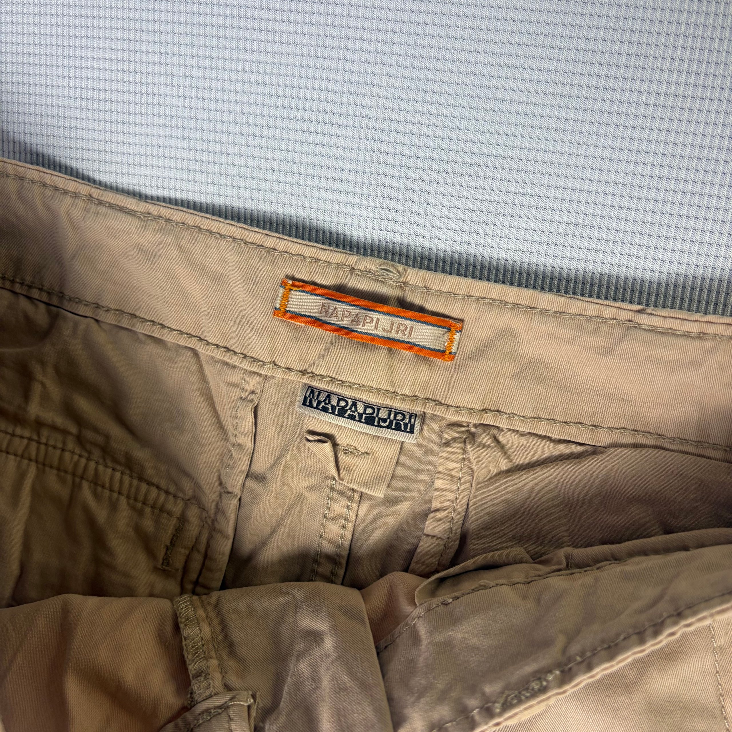 Napapijri Cargo Shorts Beige Men's W30 Workwear Utility image 4