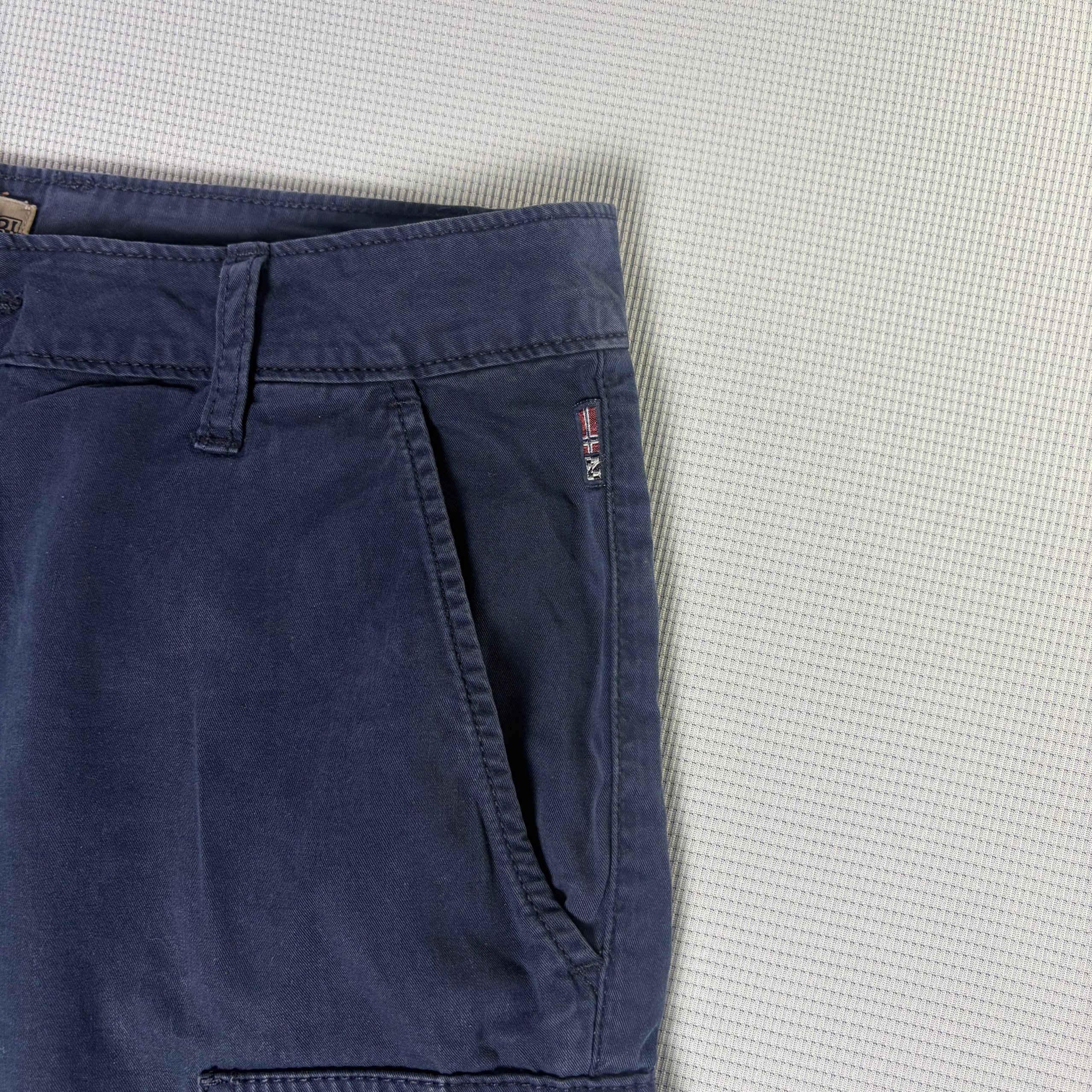 Napapijri Cargo Shorts Navy Men's W30 Workwear Utility image 3
