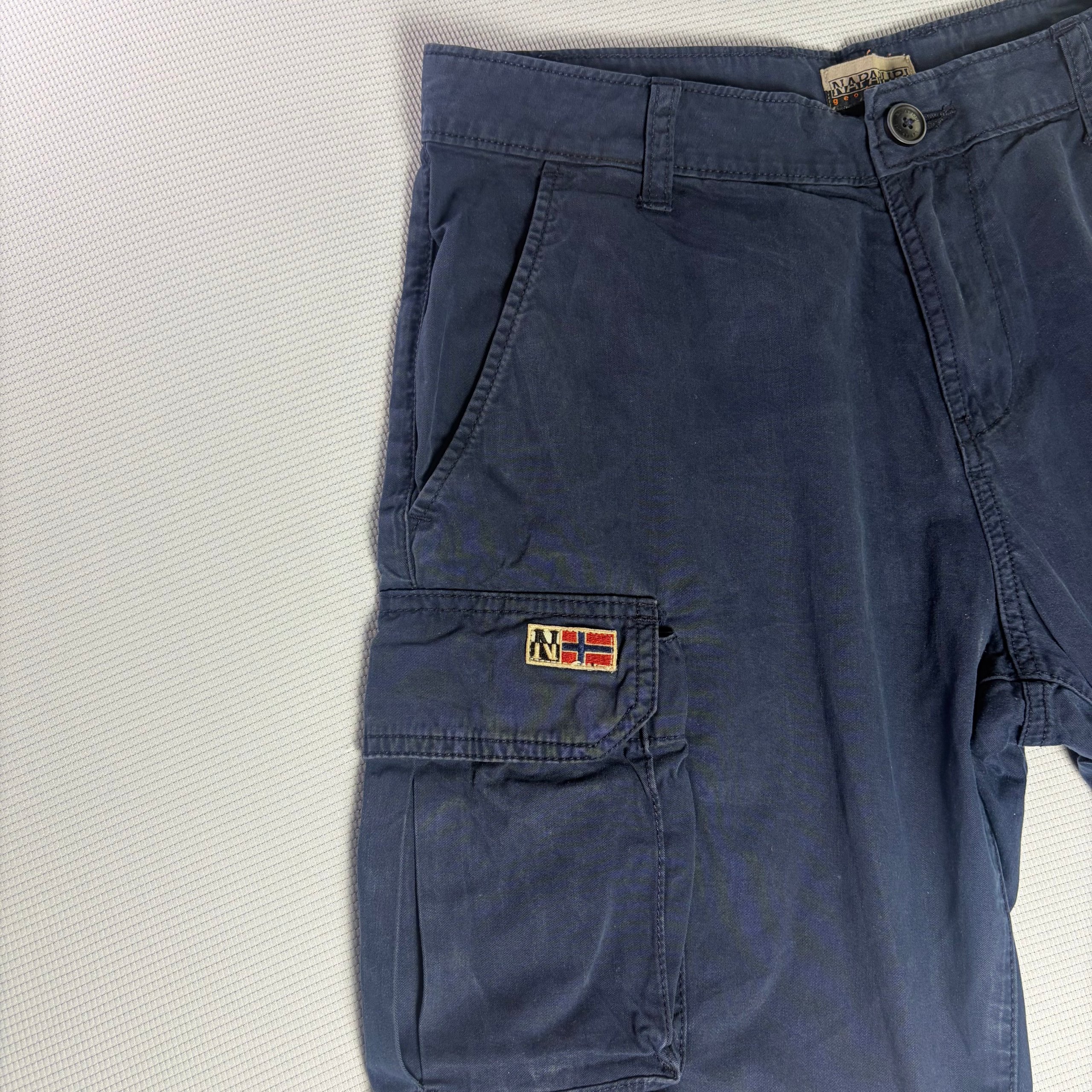 Napapijri Cargo Shorts Navy Men's W30 Workwear Utility image 5
