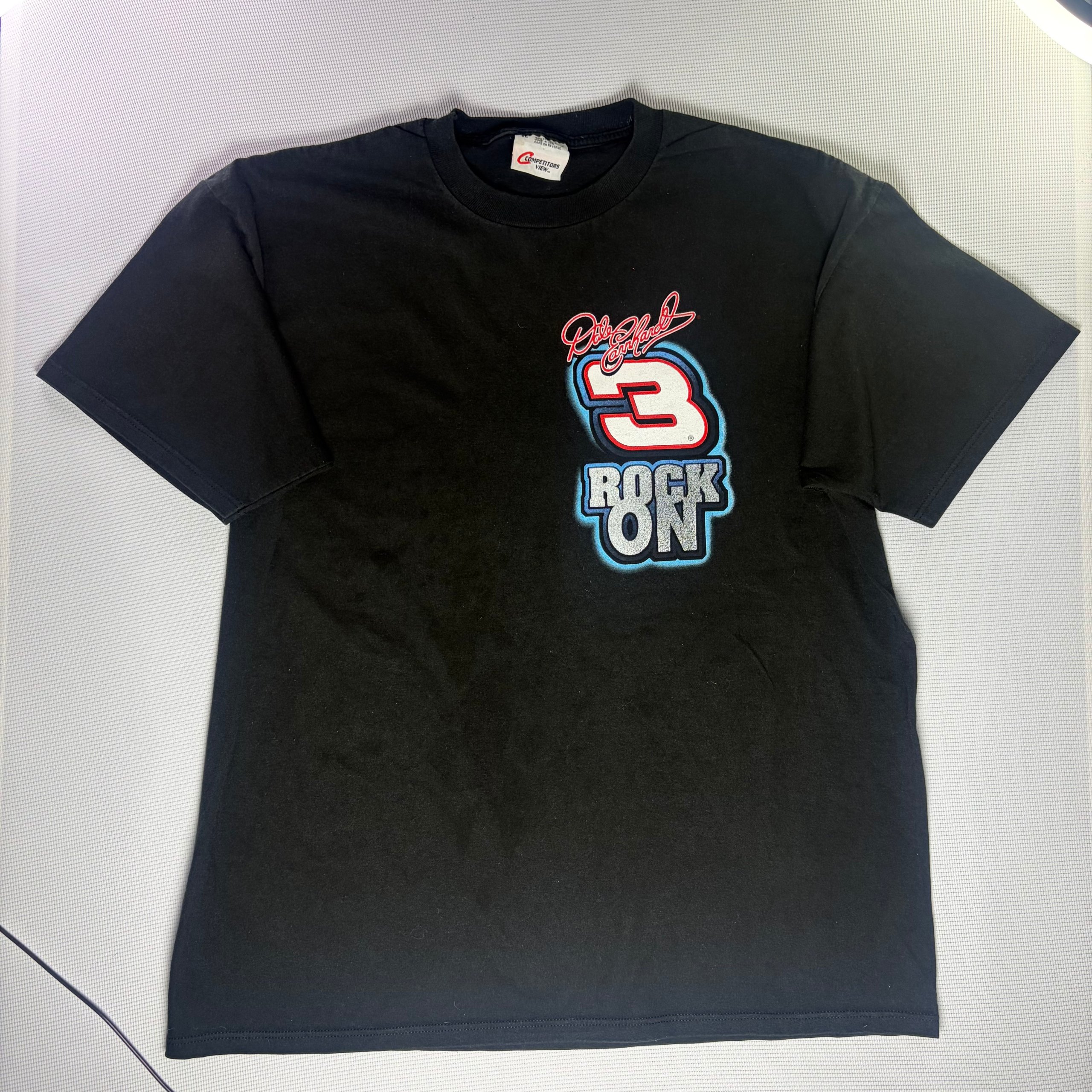 Dale Earnhardt #3 Rock On NASCAR Vintage T-Shirt Black XL Racing