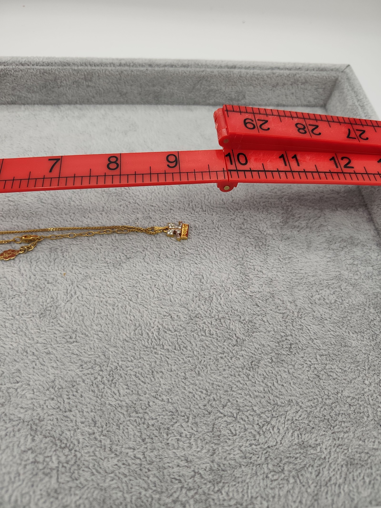 Courrèges Paris Gold Tone Crystal Pendant Necklace Women image 10