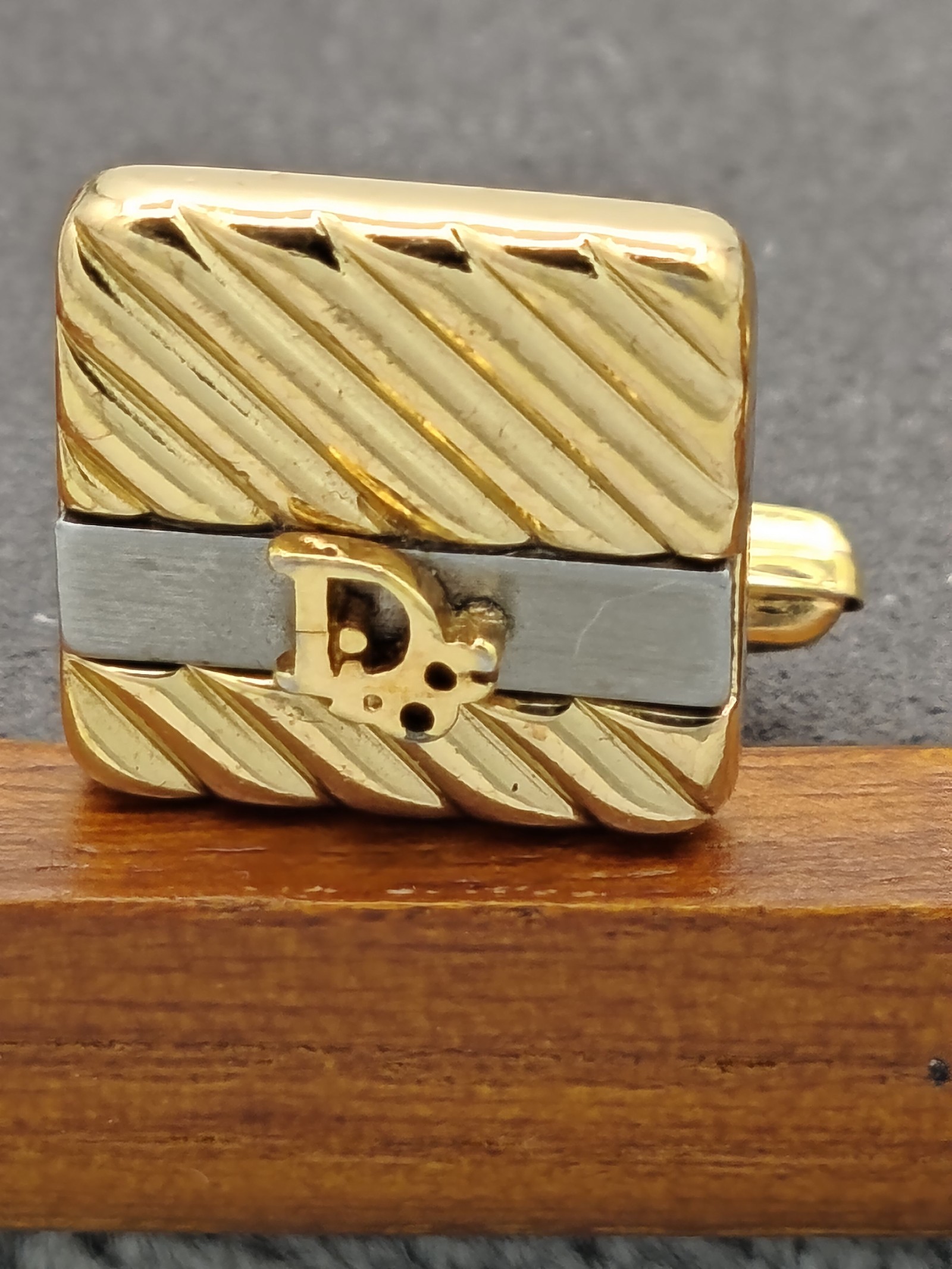 Christian Dior Gold & Silver Tone Square Cufflinks Men image 5