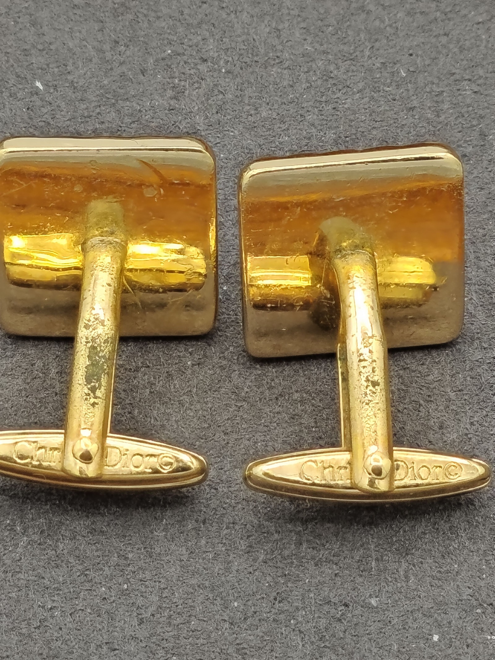 Christian Dior Gold & Silver Tone Square Cufflinks Men image 8