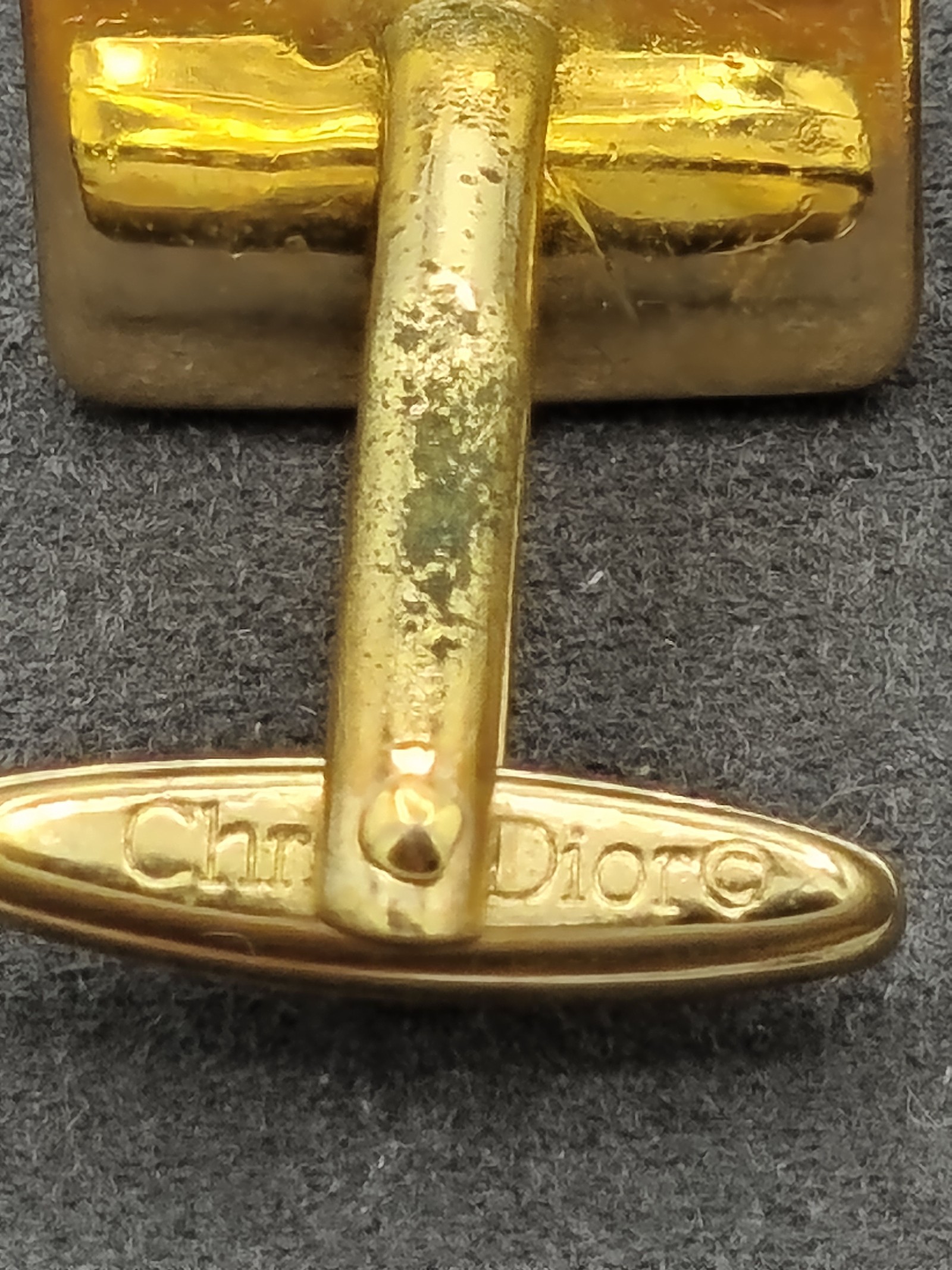 Christian Dior Gold & Silver Tone Square Cufflinks Men image 10