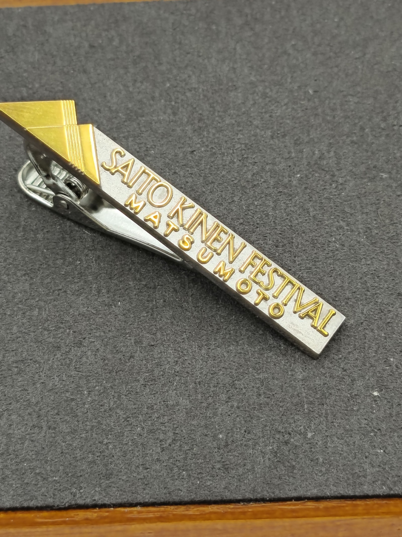 Saito Kinen Festival Matsumoto Silver & Gold Plated Unisex Tie Clip Other image 3