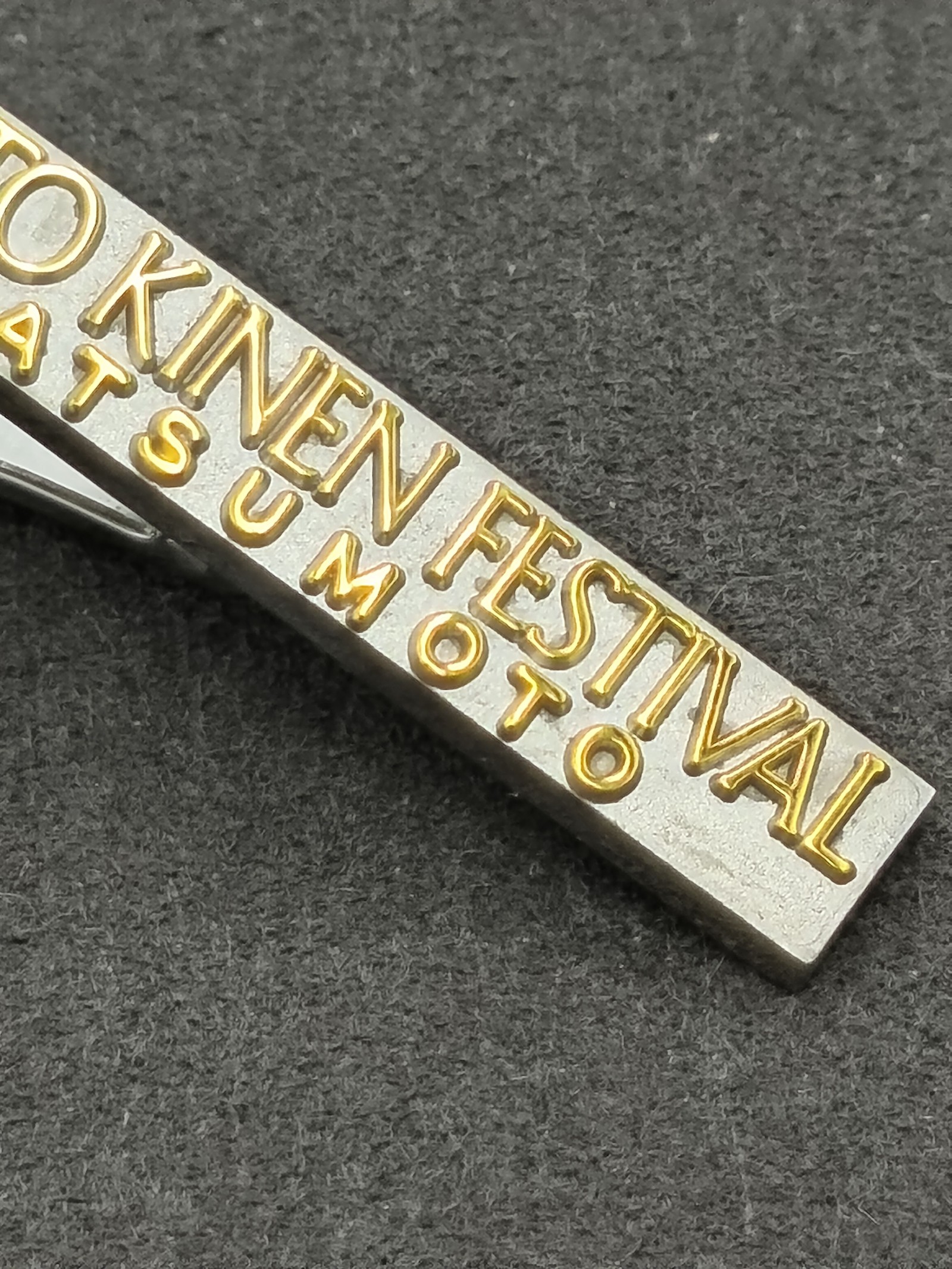 Saito Kinen Festival Matsumoto Silver & Gold Plated Unisex Tie Clip Other image 4