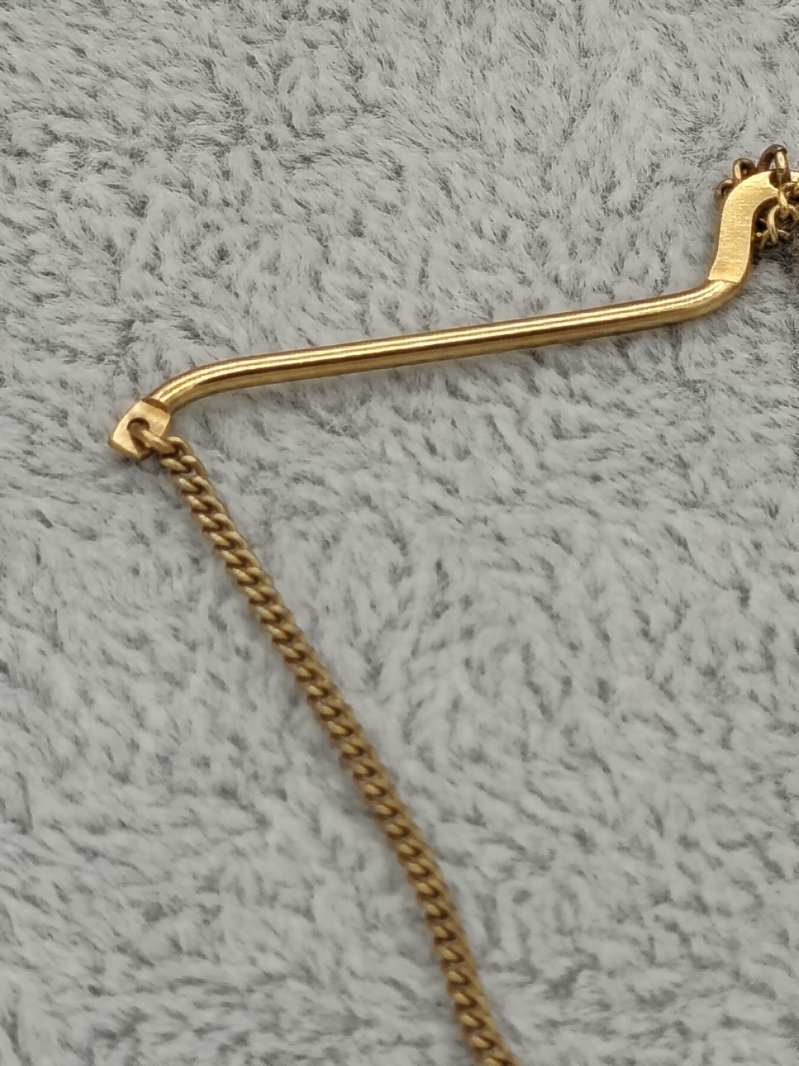 Christian Dior Gold Tone Logo Tie chain image 8