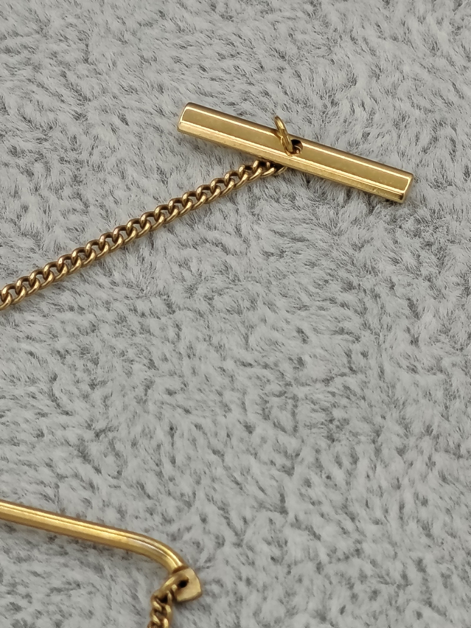 Christian Dior Gold Tone Logo Tie chain image 9