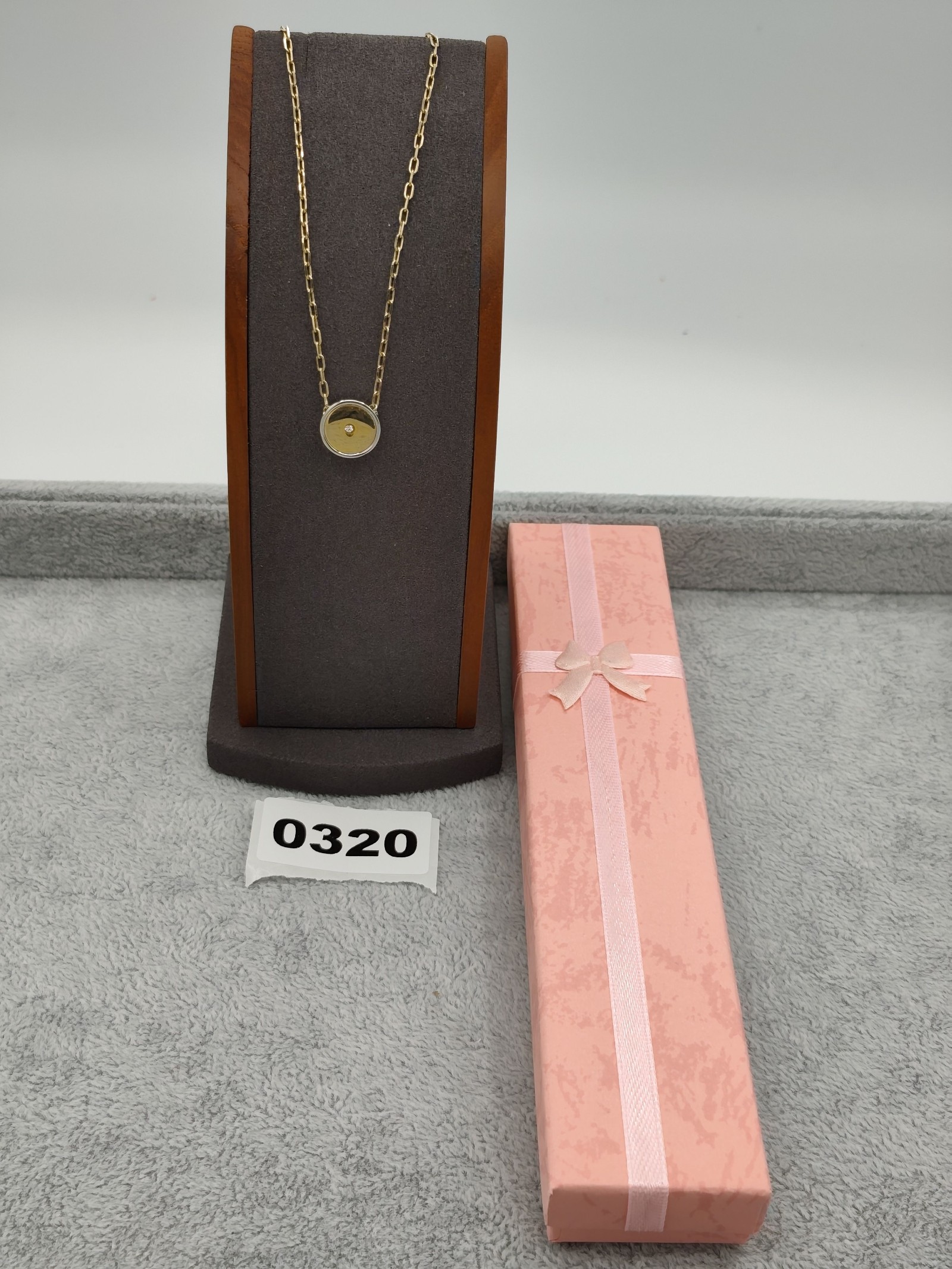 Vintage Gold & Silver Tone Round Pendant Necklace Women