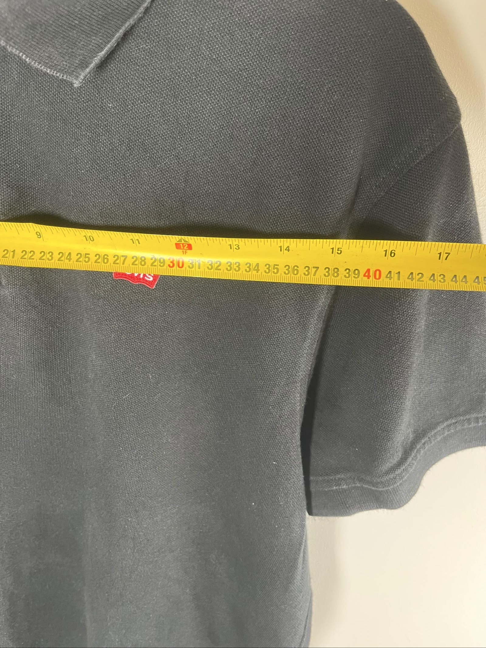 Levi's Black Men's Polo Shirt Large Classic Cotton image 5