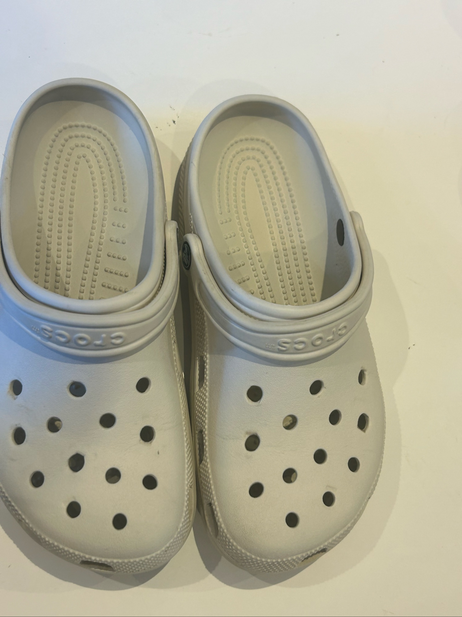 Crocs White Clog Shoes US Men 8 Women 10