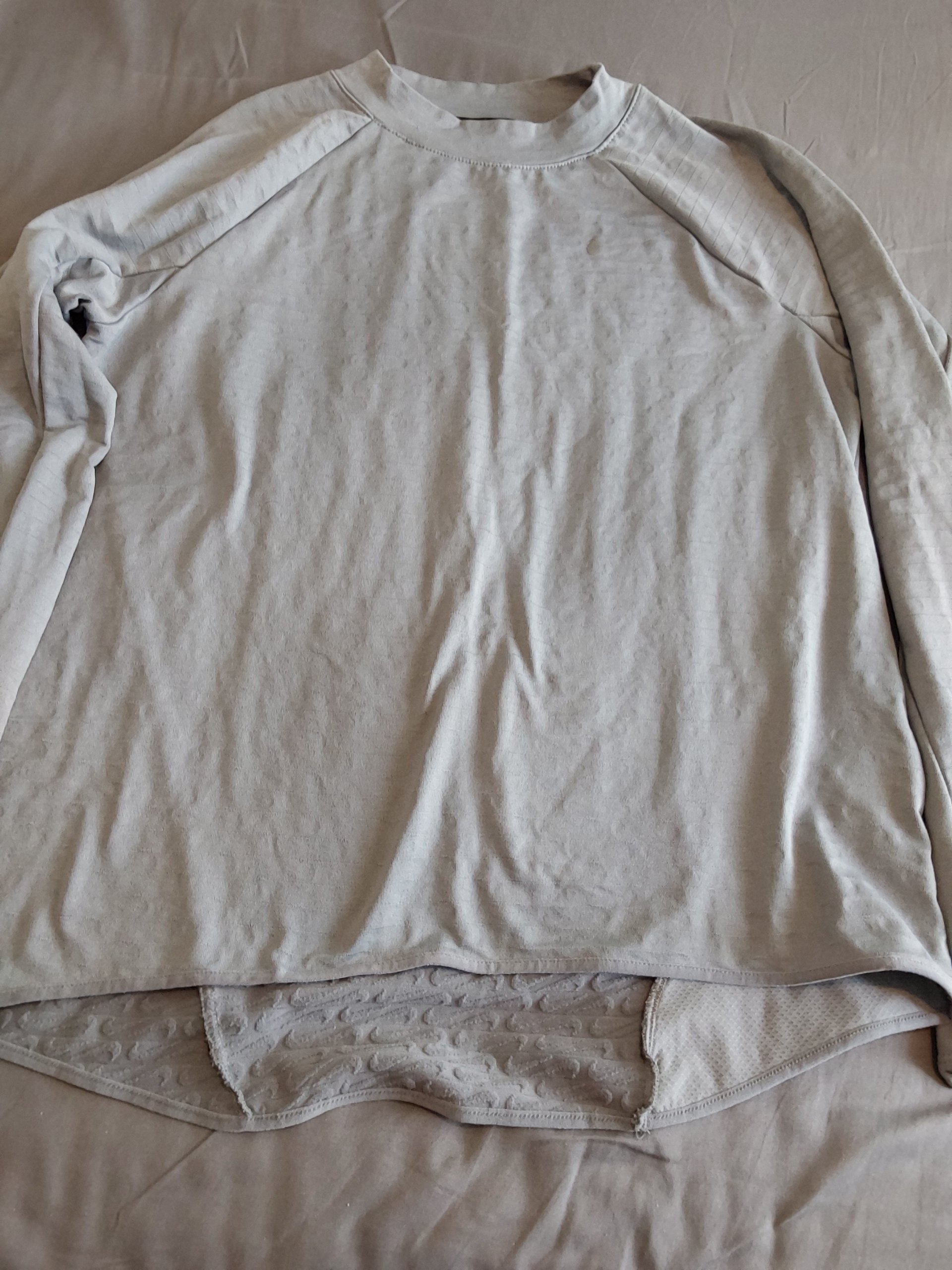Nike Mens Grey Therma-Fit Running Top Medium Long Sleeve Mans