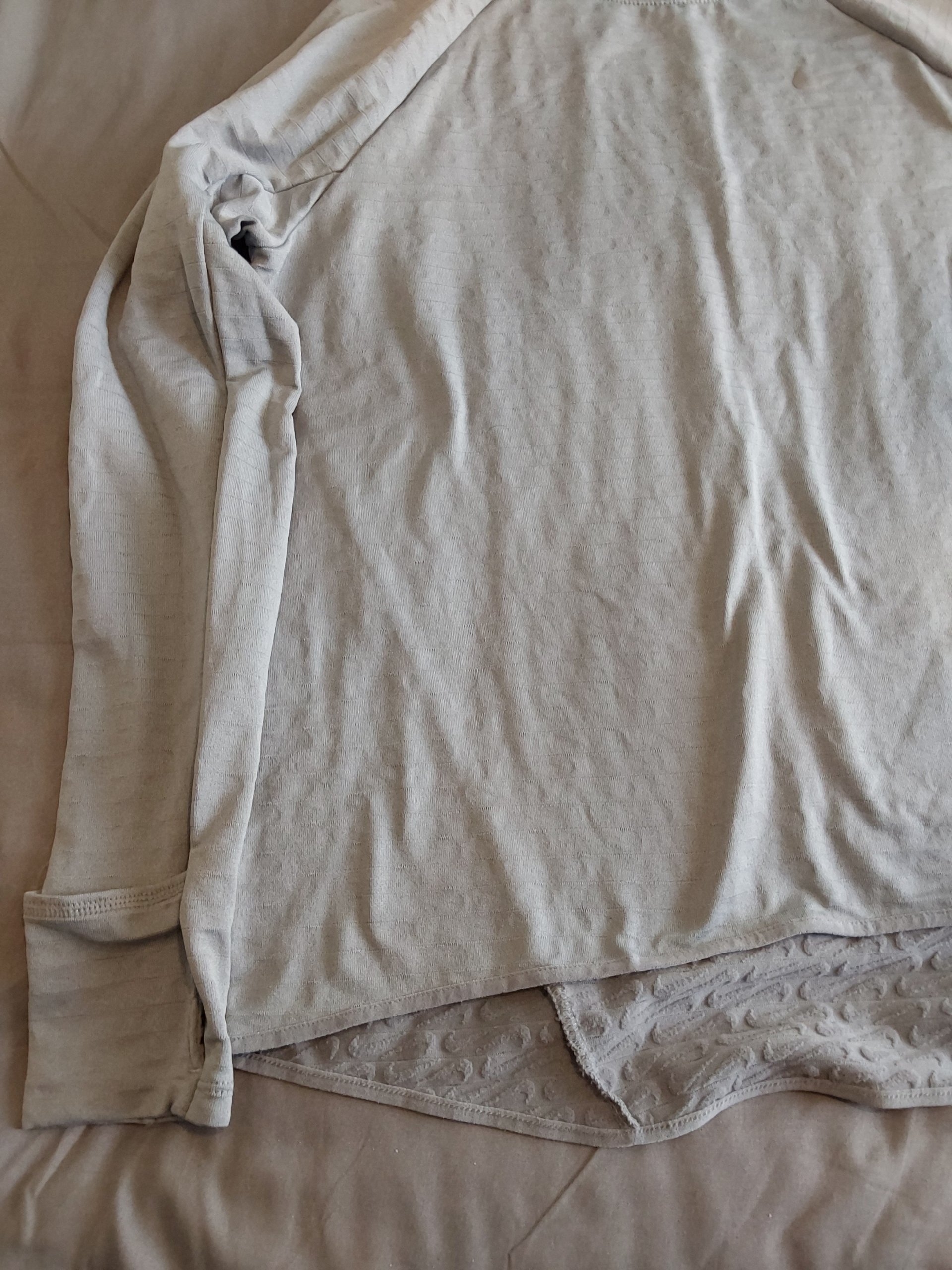 Nike Mens Grey Therma-Fit Running Top Medium Long Sleeve Mans image 3