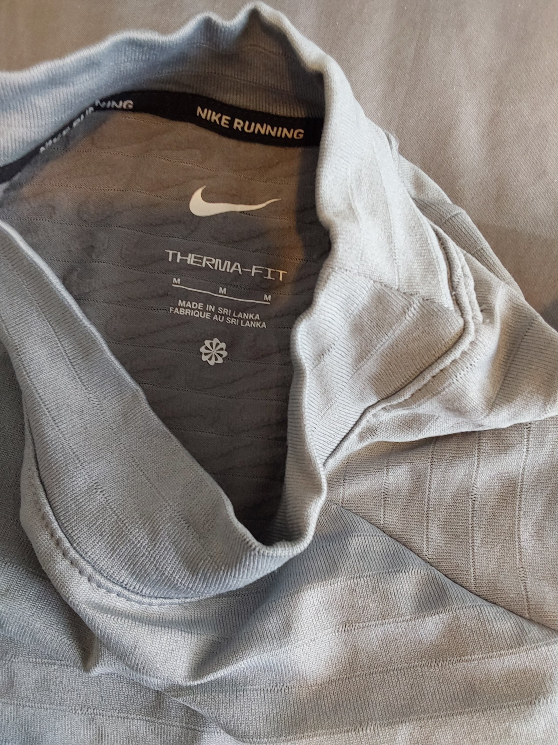 Nike Mens Grey Therma-Fit Running Top Medium Long Sleeve Mans image 4