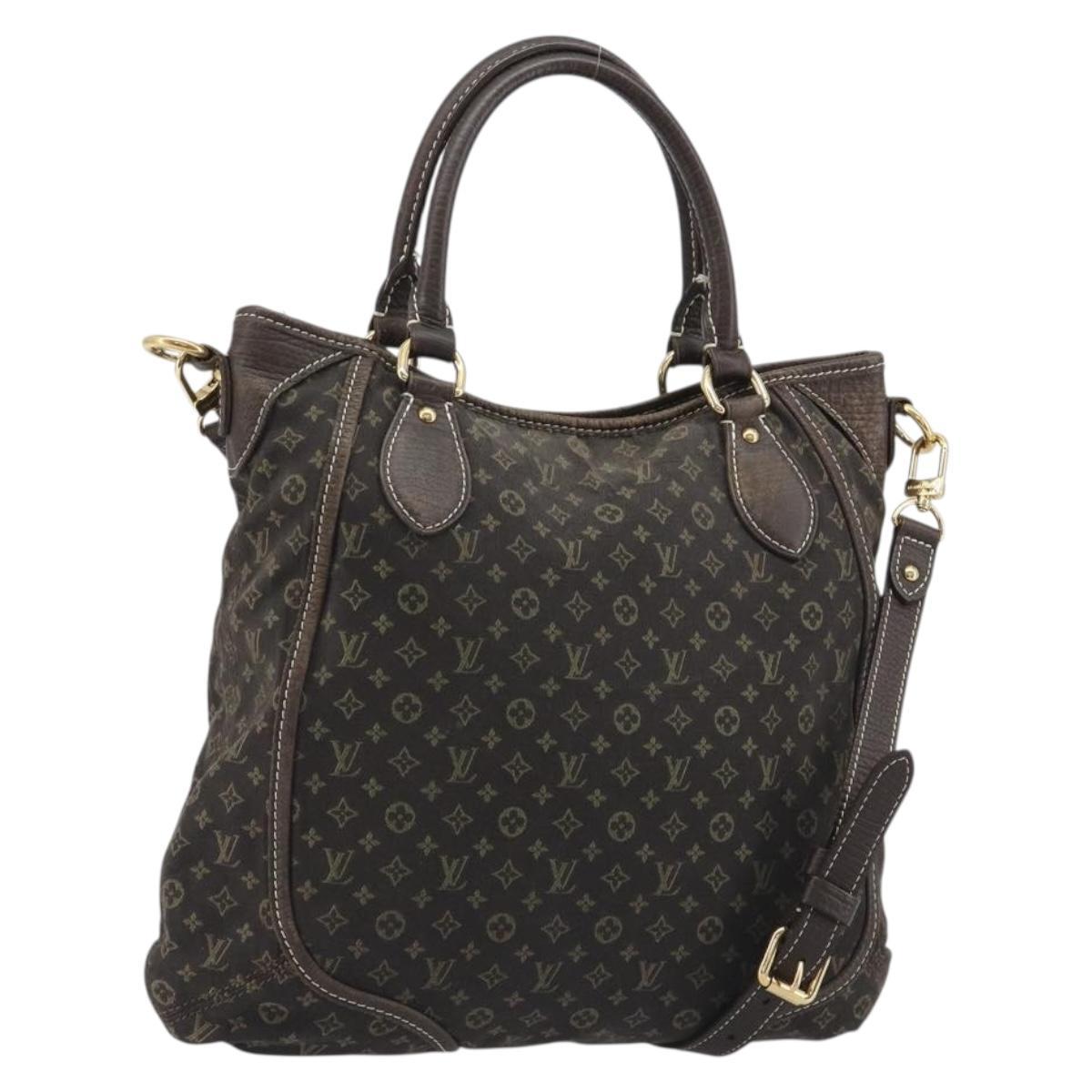 LOUIS VUITTON Monogram Mini Lin Buzasu Anjoul Brown Ebene M95617 LV Auth BA13988 image 2