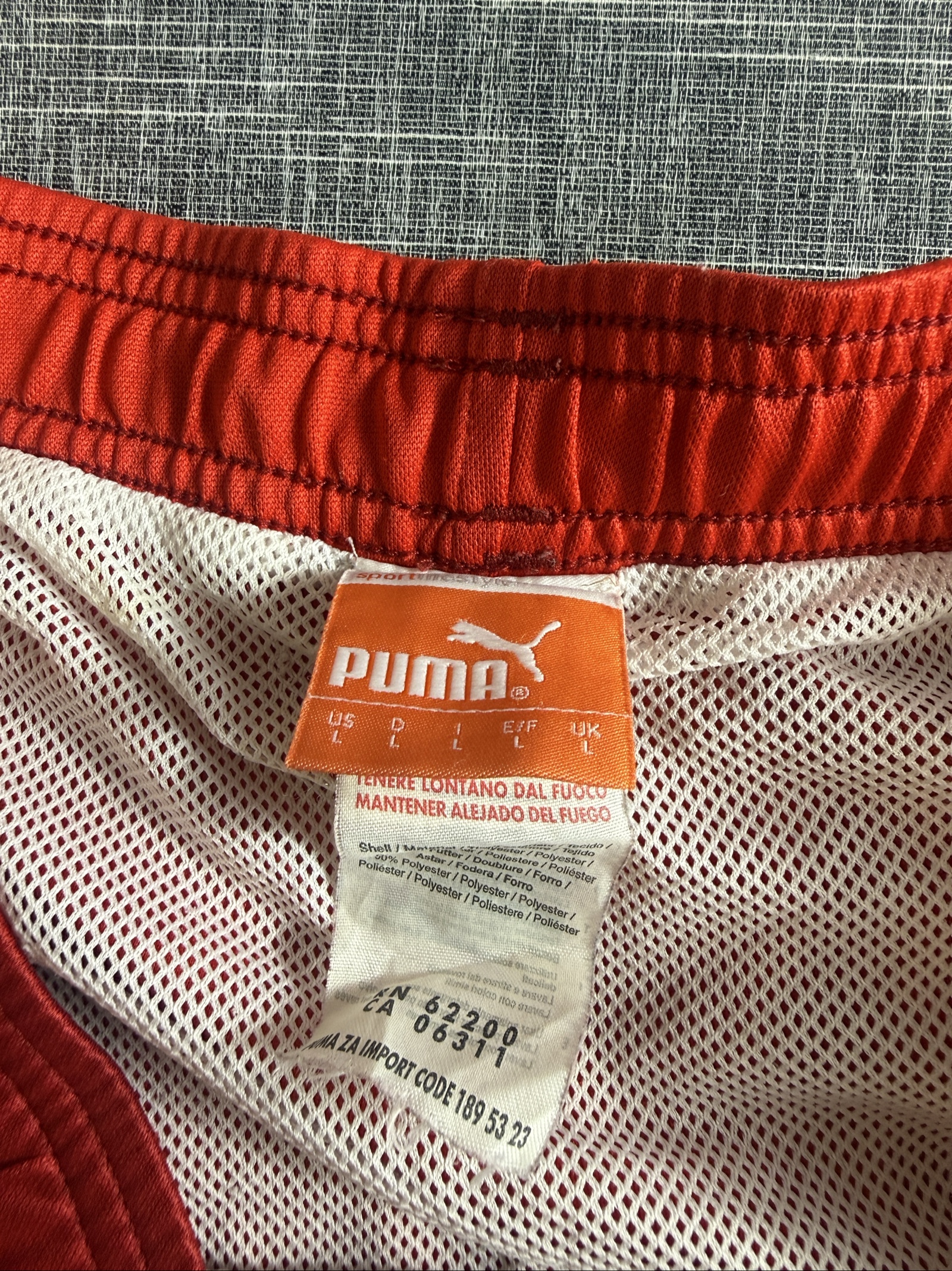 Puma Men's Red Dry Cell Sports Training Shorts Large image 3