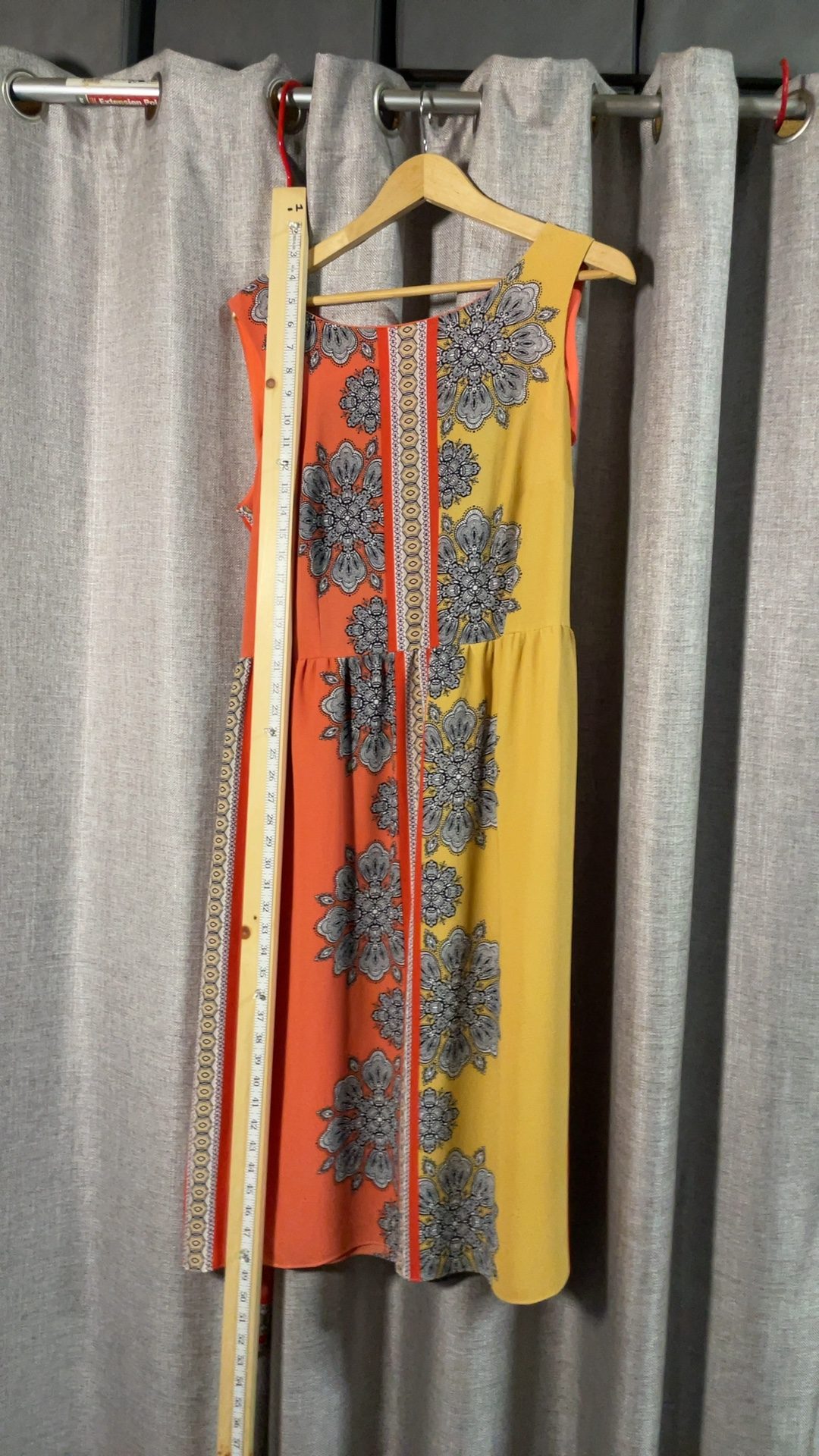 Gabby Skye Women's Orange & Yellow Floral Belted Dress 16W image 7