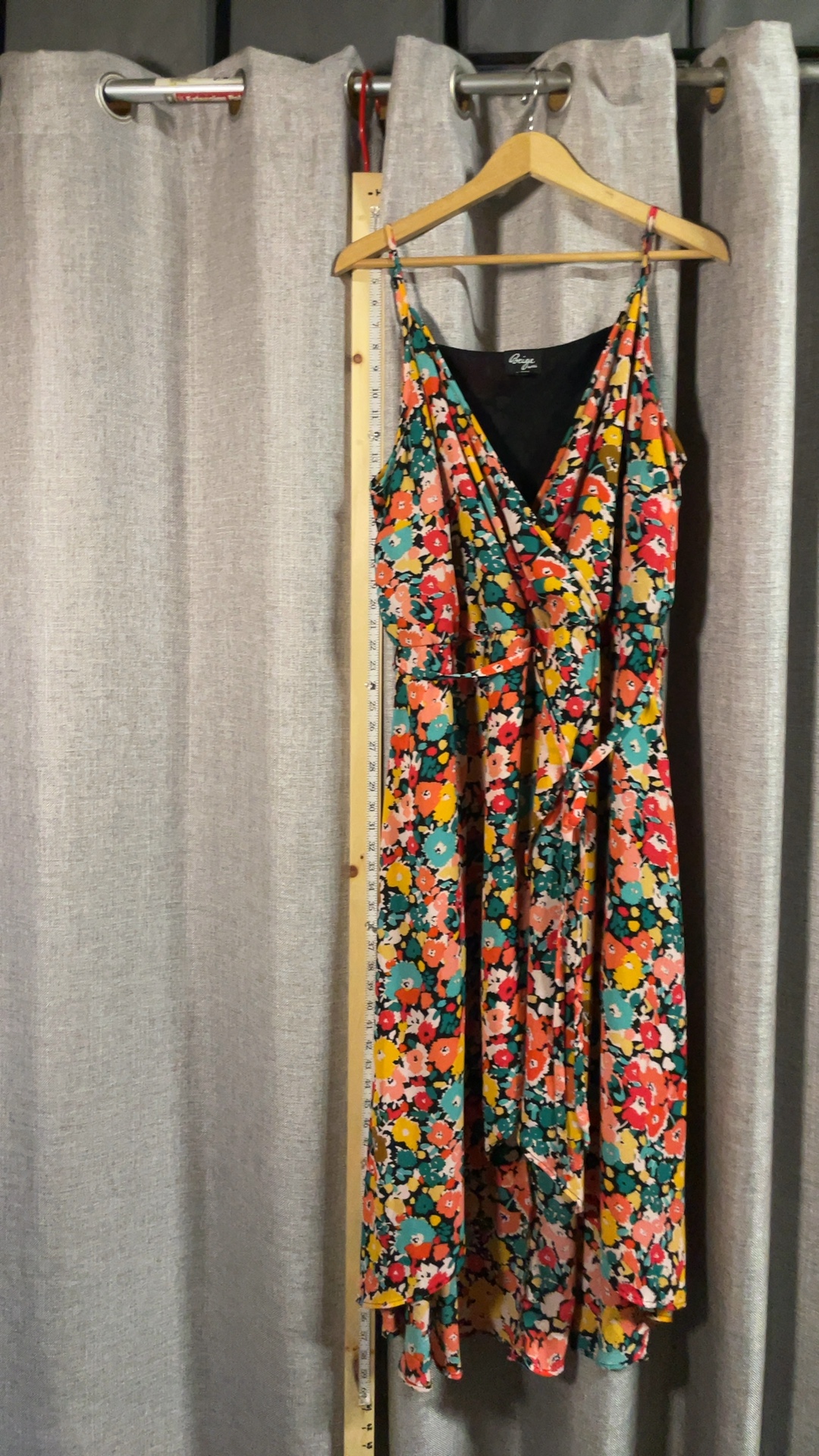 Beige by Eci Women's Multi Floral & Black Dress 22W