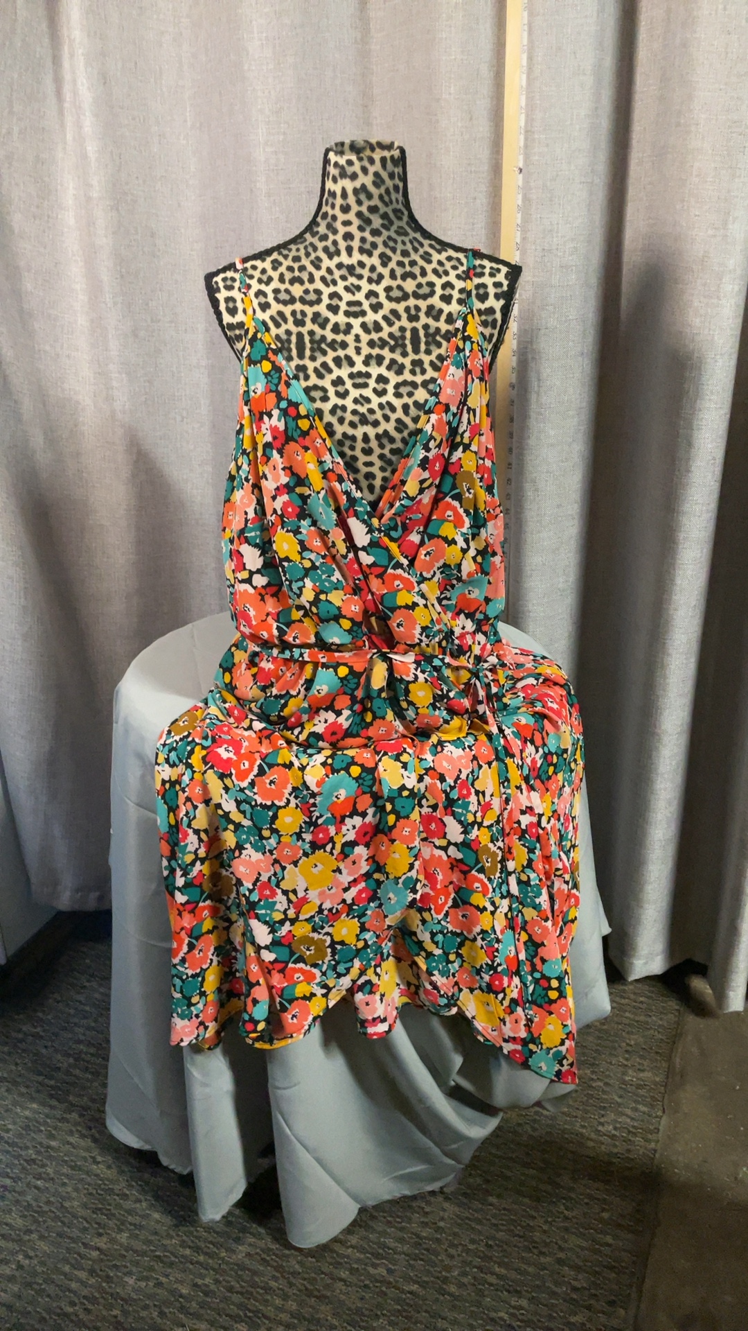 Beige by Eci Women's Multi Floral & Black Dress 22W image 5