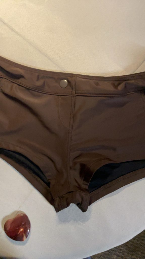 Bikini Bay Brown Nylon Lycra Swim Bottoms Size 10