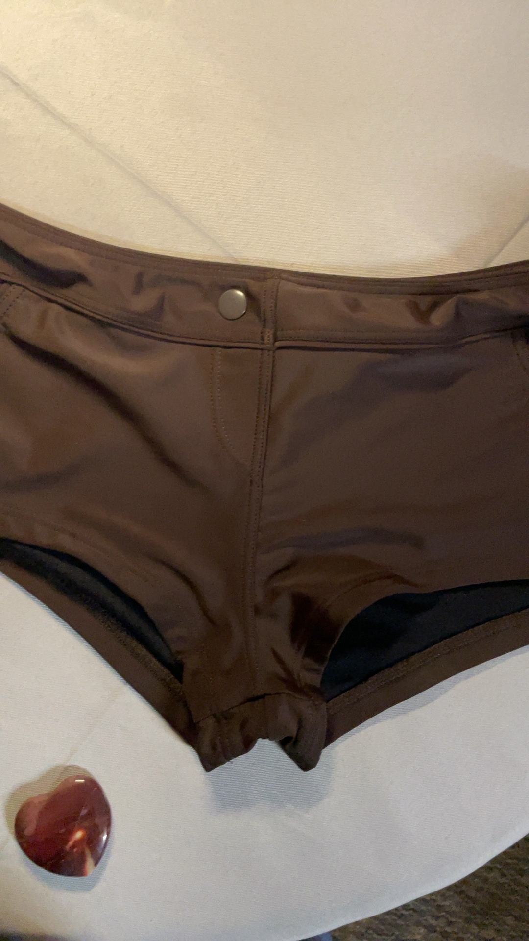 Bikini Bay Brown Nylon Lycra Swim Bottoms Size 10